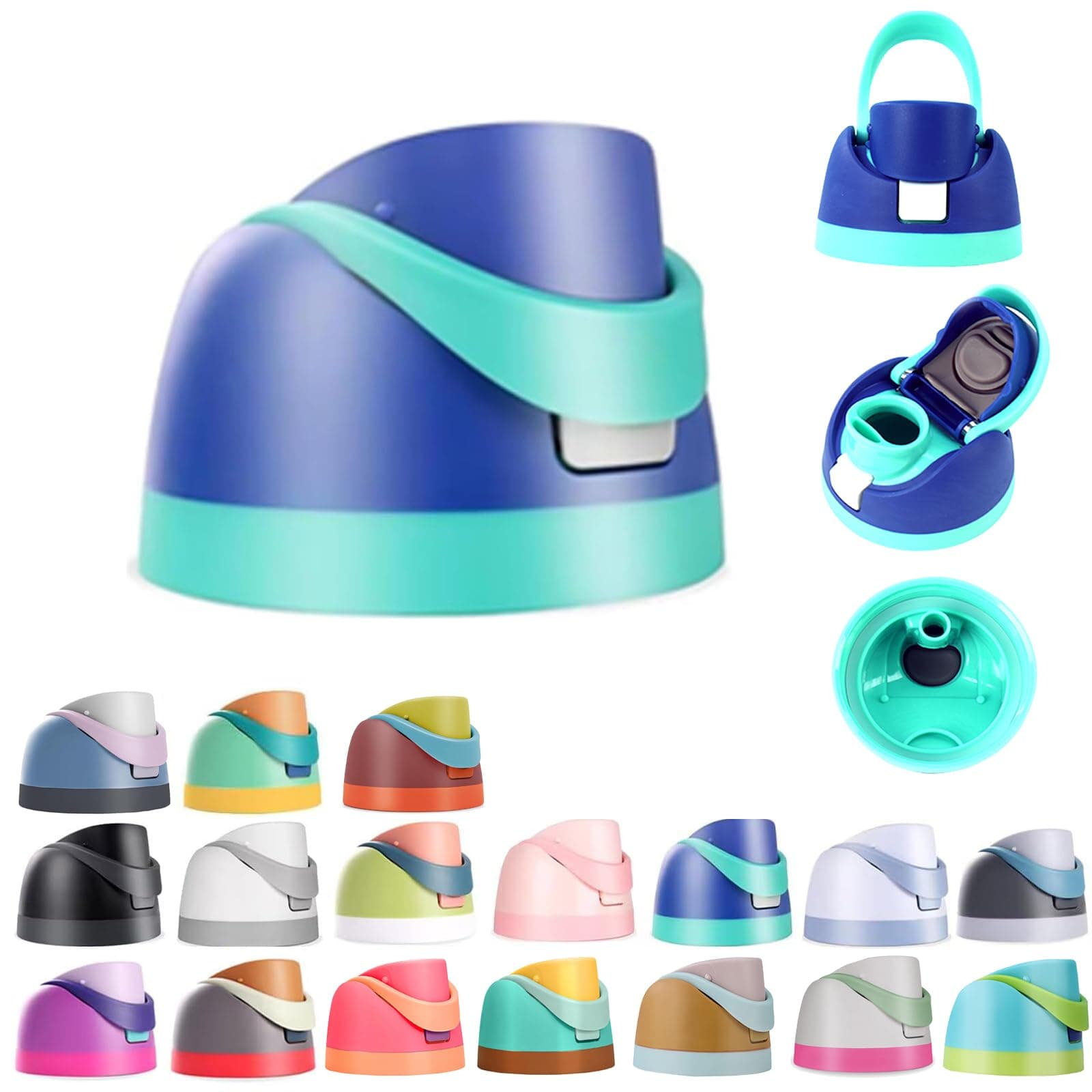 Replacement Lid for Owala Freesip, One Button Water Bottle Top Replacement Cap Compatible with Owala Cup 16oz 24oz 32oz 40oz, Leakproof Lids Accessory,BPA-Free,No Water Leakage