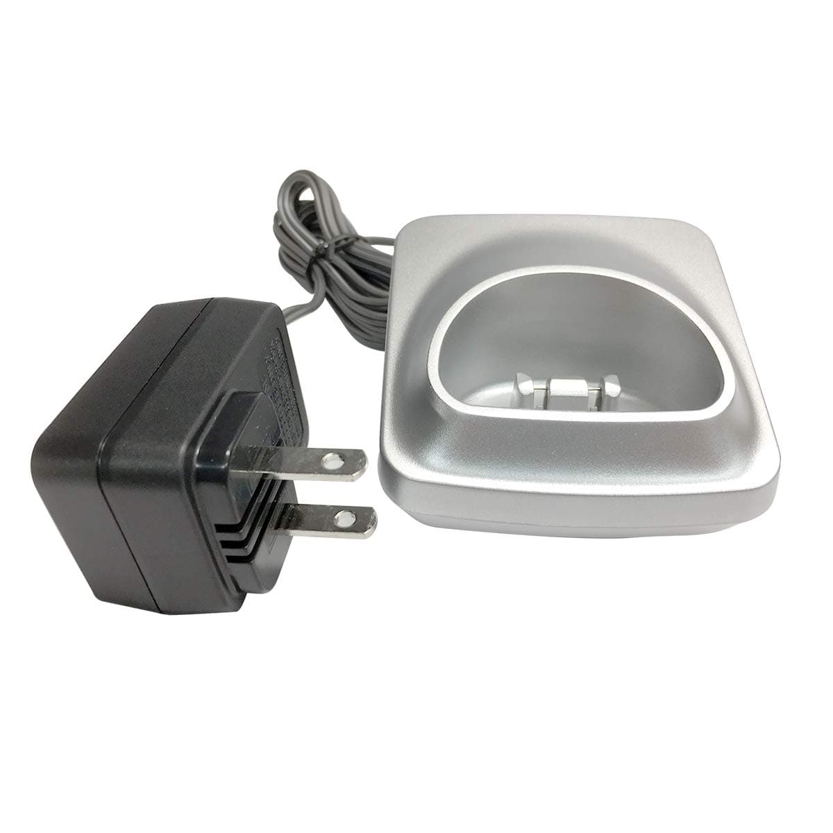 RocketBus PNLC1050 YA Replacement Silver Handset Charger Base AC Power Adapter for Panasonic PNLV233