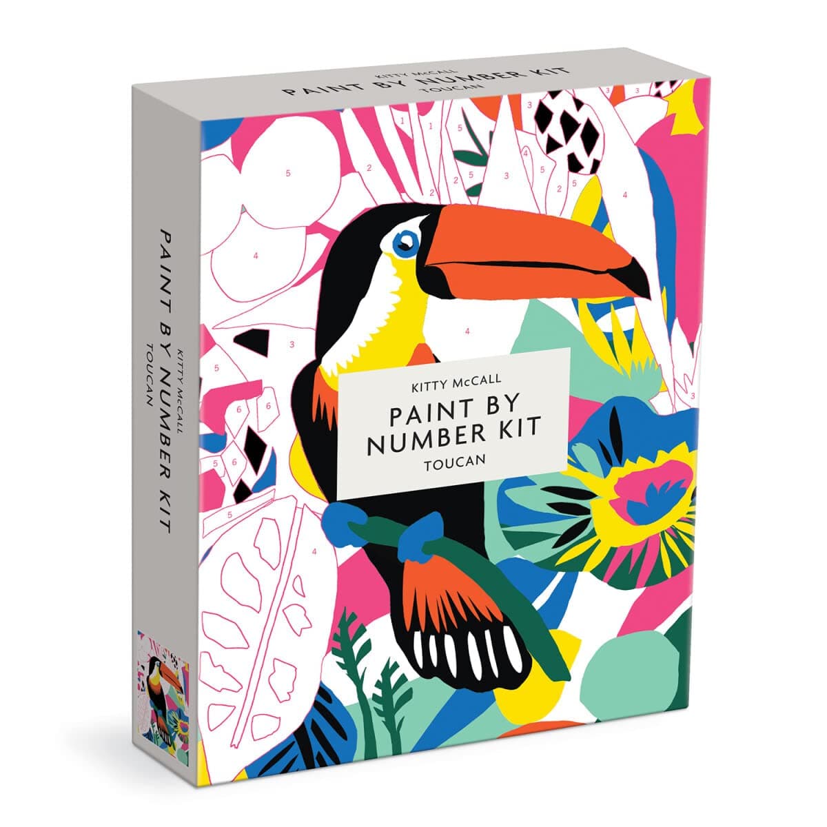 Galison Kitty McCall Toucan Paint by Number Kit: 1, Bold, Vibrant Colors