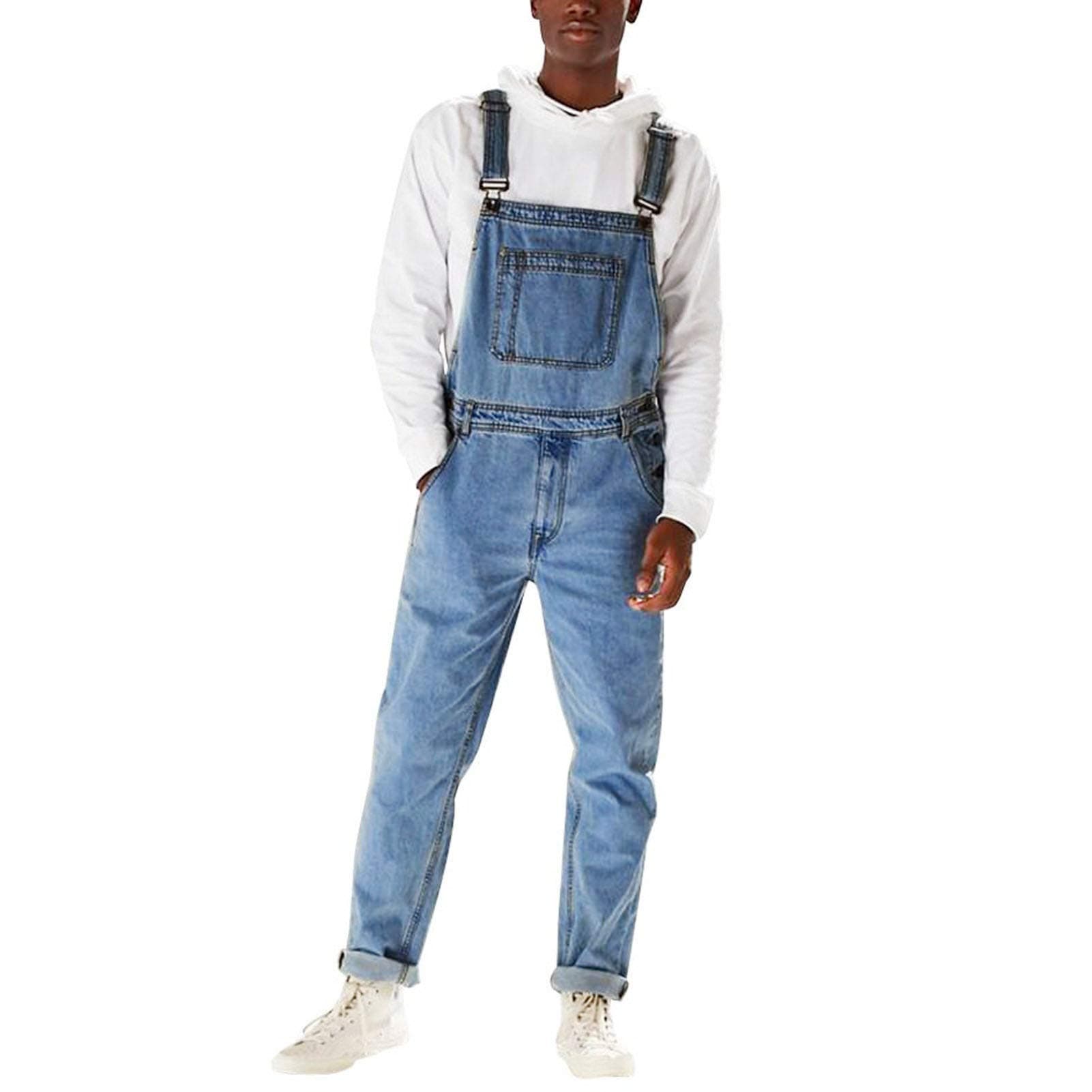 QJBMEI Bib Overalls for Men Denim, NGF001