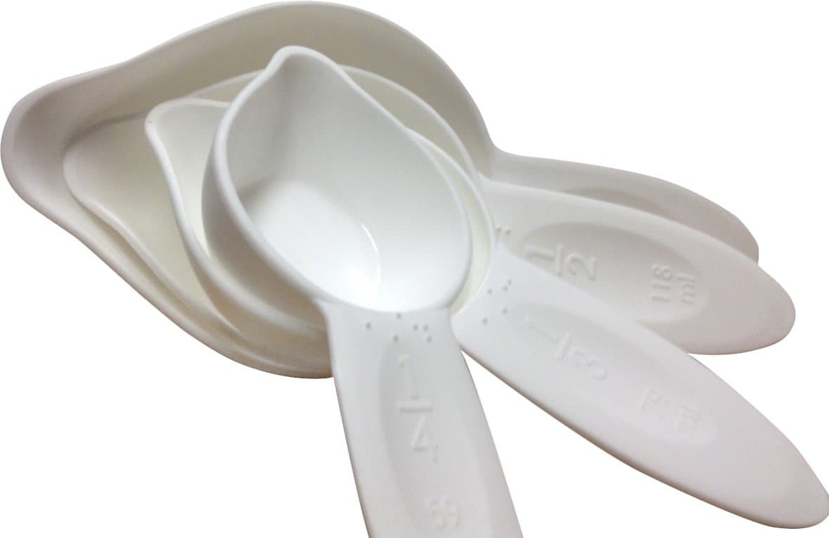 Dishwasher Safe, Easy to Use Nesting Braille Measuring Cups for Cooking, Baking, Cateuring, Science Experiments, Home, & School - By Blind in Mind, The Braille Superstore