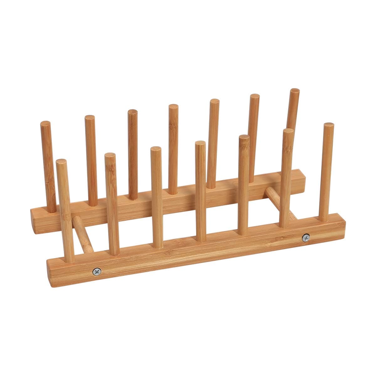 Yardeen Bamboo Dish Drying Rack Water Cup Drain tray Plate Holder Kitchen Sink Shelf Set.
