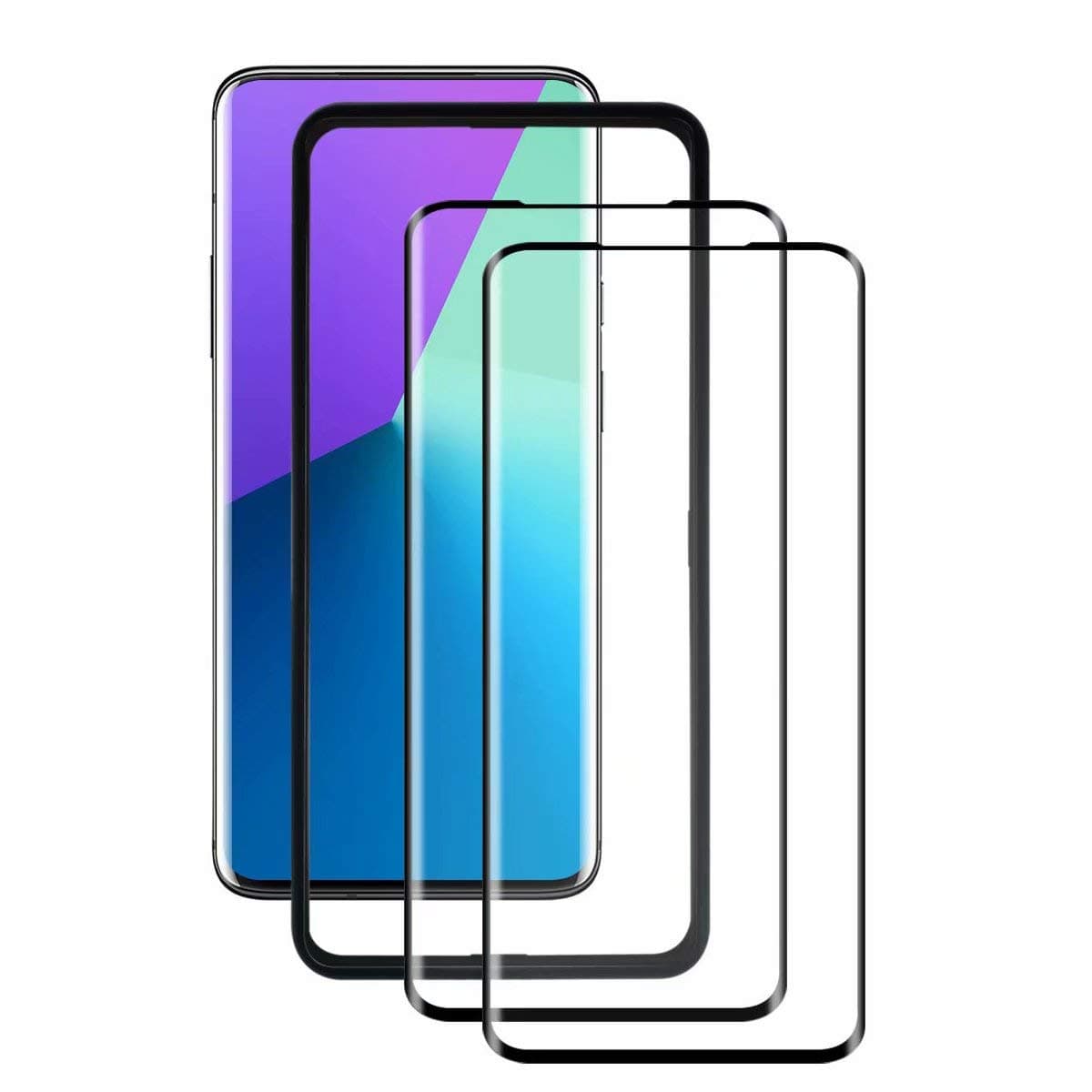 TenYll for Samsung Galaxy M31 Screen Protector, 9H Hardness HD Clear Easy Tempered Glass Screen Protector for Samsung Galaxy M31. Black (2 Pack)