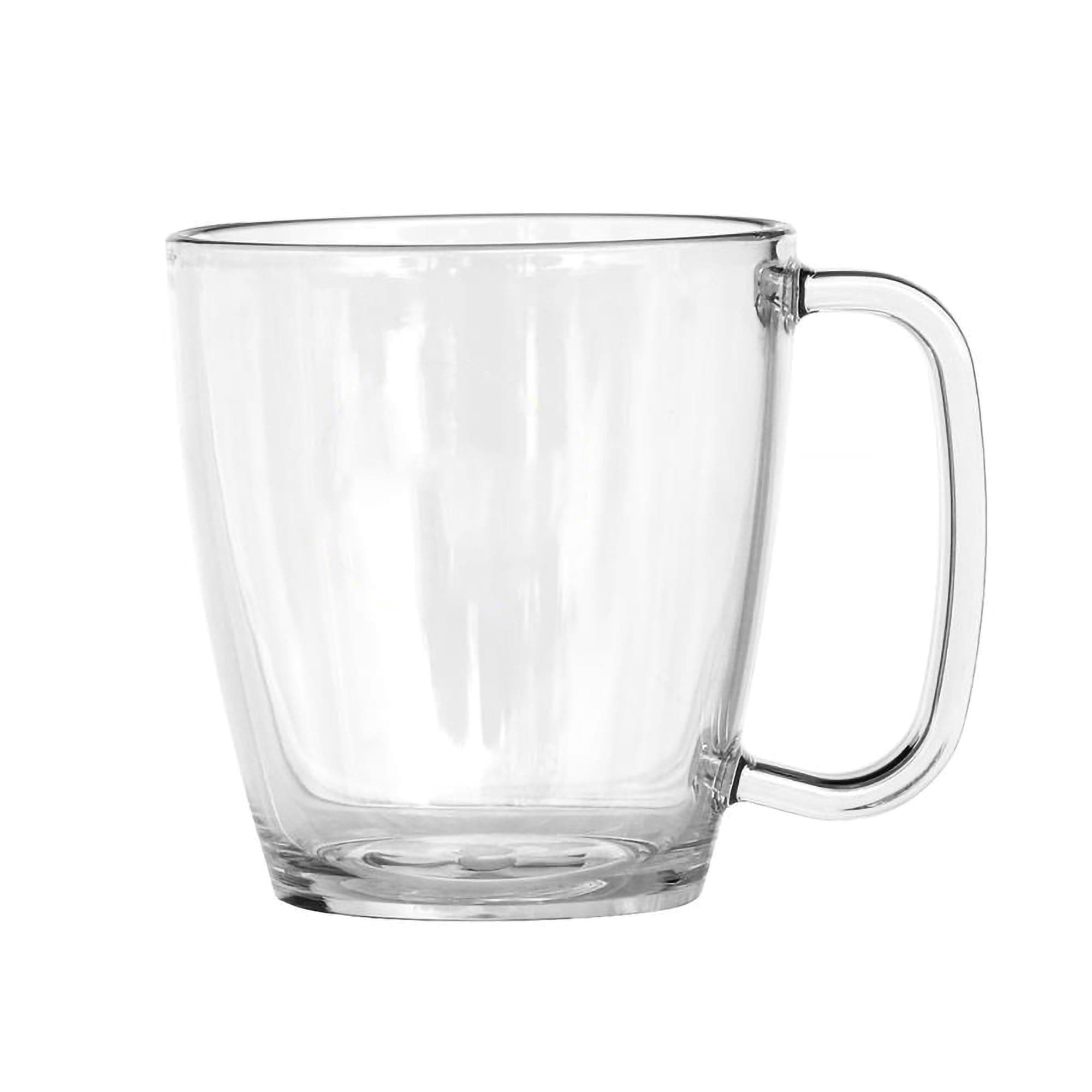 LeadingWare TR-0725 Unbreakable Clear 4 x 3.75 Tritan Plastic 15 Ounce Coffee Mug