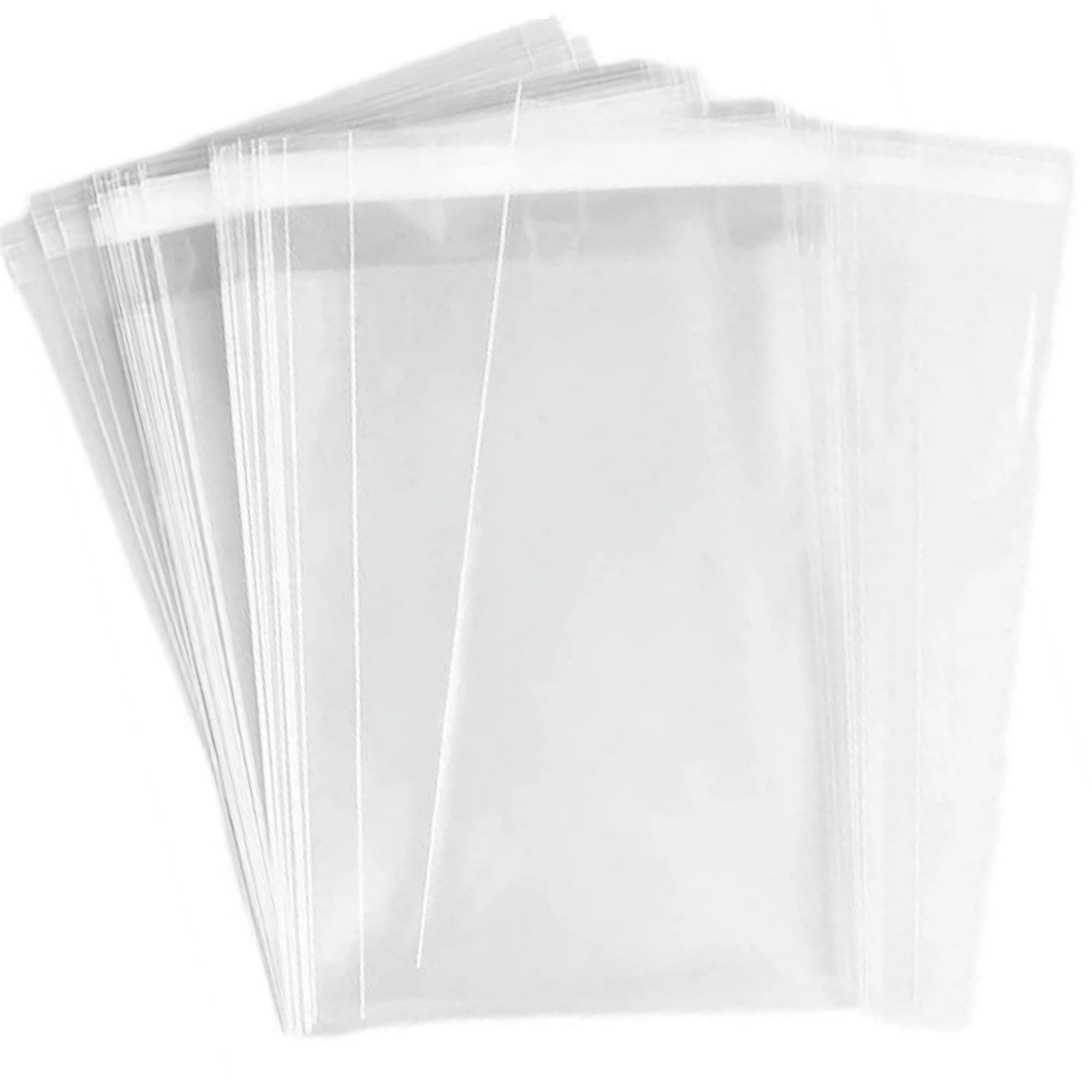 4-1/2 x 6-1/2 Inch Clear Cellophane Cello Bags-Fits A4 Envelope 4X6 Prints Photos Cards Candy Treats Cookie Clear Plastic Sleeves-150 Pcs