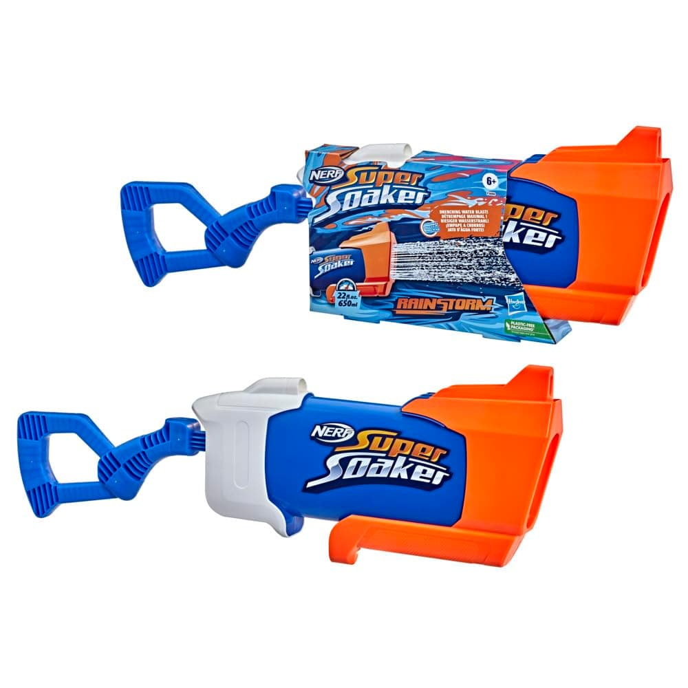 Super Soaker Rainstorm Water Blaster, Drenching Water Blast, Outdoor Water-Blasting Fun for Kids Teens Adults, Easy Fill and Blast