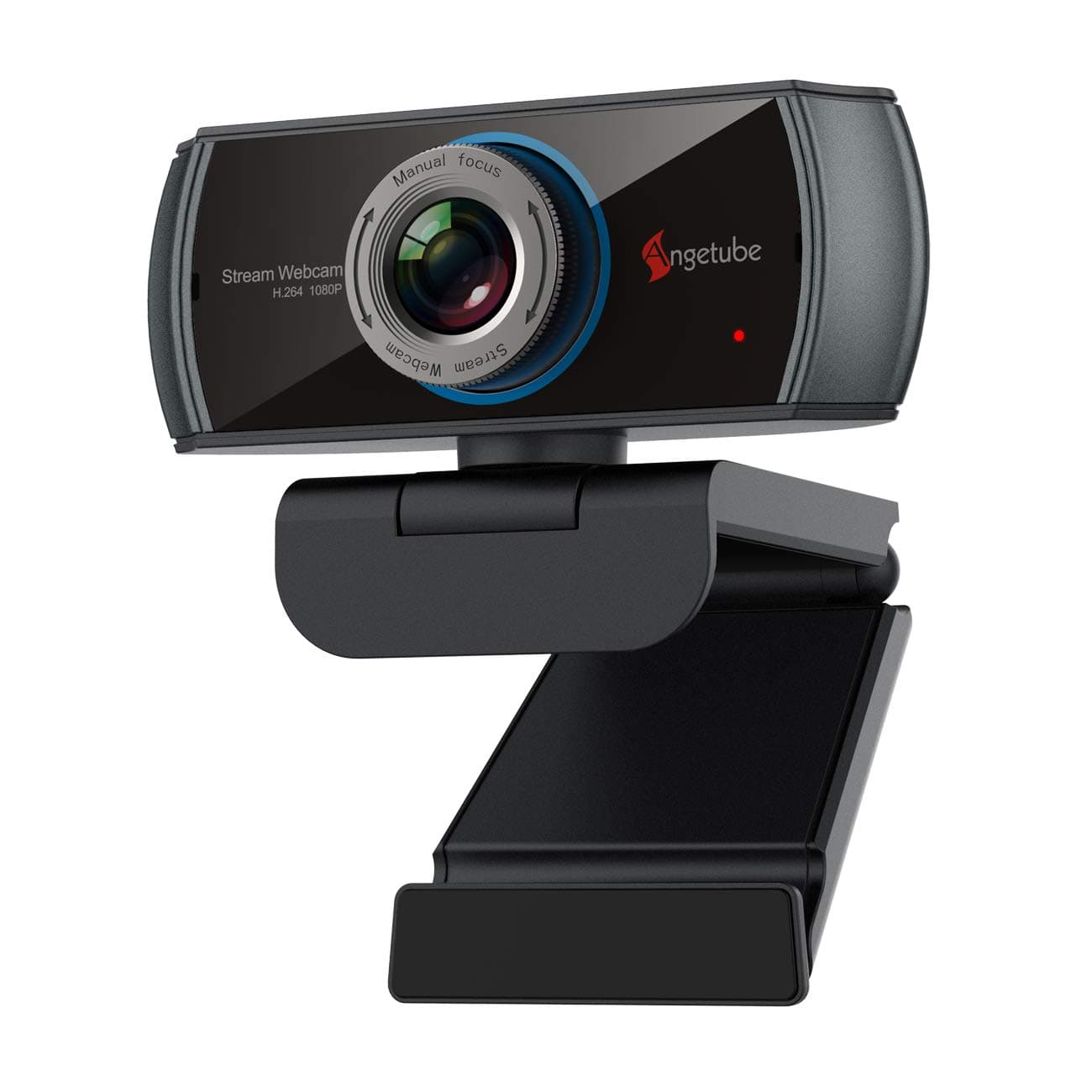 Angetube Webcam 1080P Live Streaming Camera with Microphones Web Cam Works with XBox One PC Macbook Support ZOOM Skype OBS Facebook YouTube