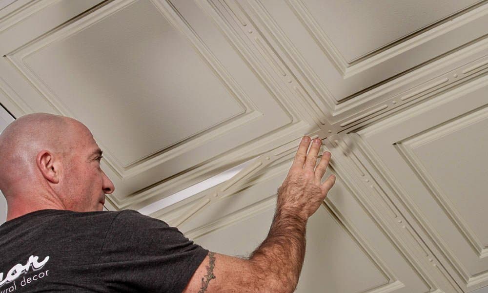 Decorative Grid Strips for Ceiling Tiles (Pack of 25) (Latte)