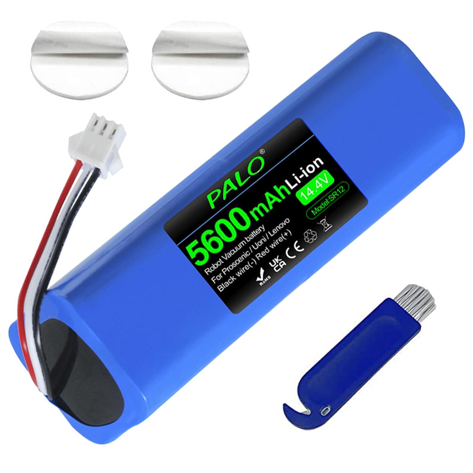 Palogreen Replacement Battery for Proscenic M7 Lydsto R1 M8 Pro Uoni V980 Plus Lenovo Lr1 Roidmi Eve Plus Xiaomi Viomi S9 Vacuum Cleaner Battery