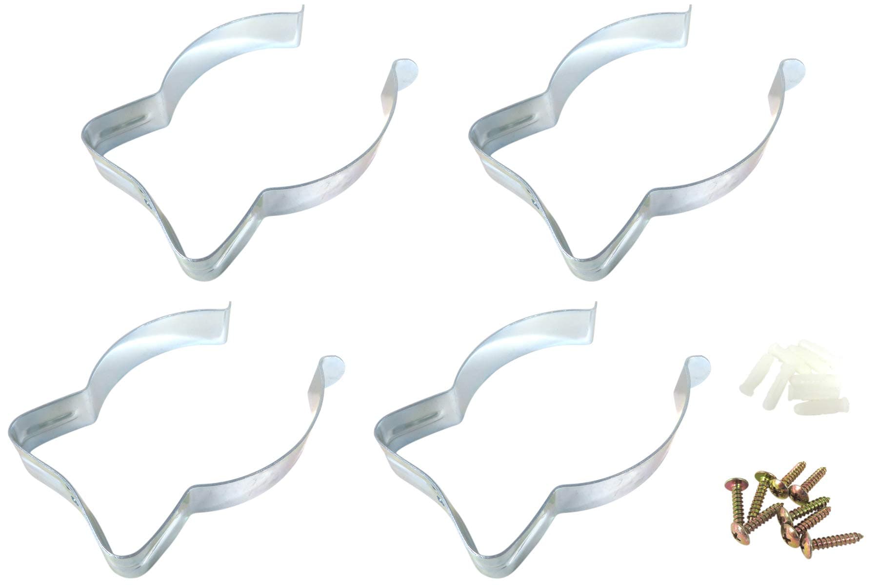 Taytools 467108 Wall Mounted Bracket/Hanger for 4 Inch Dust Collector Hose, Fittings or PVC. Range 3-1/2 to 5 Inches Diameter, Spring Loaded, Set of 4