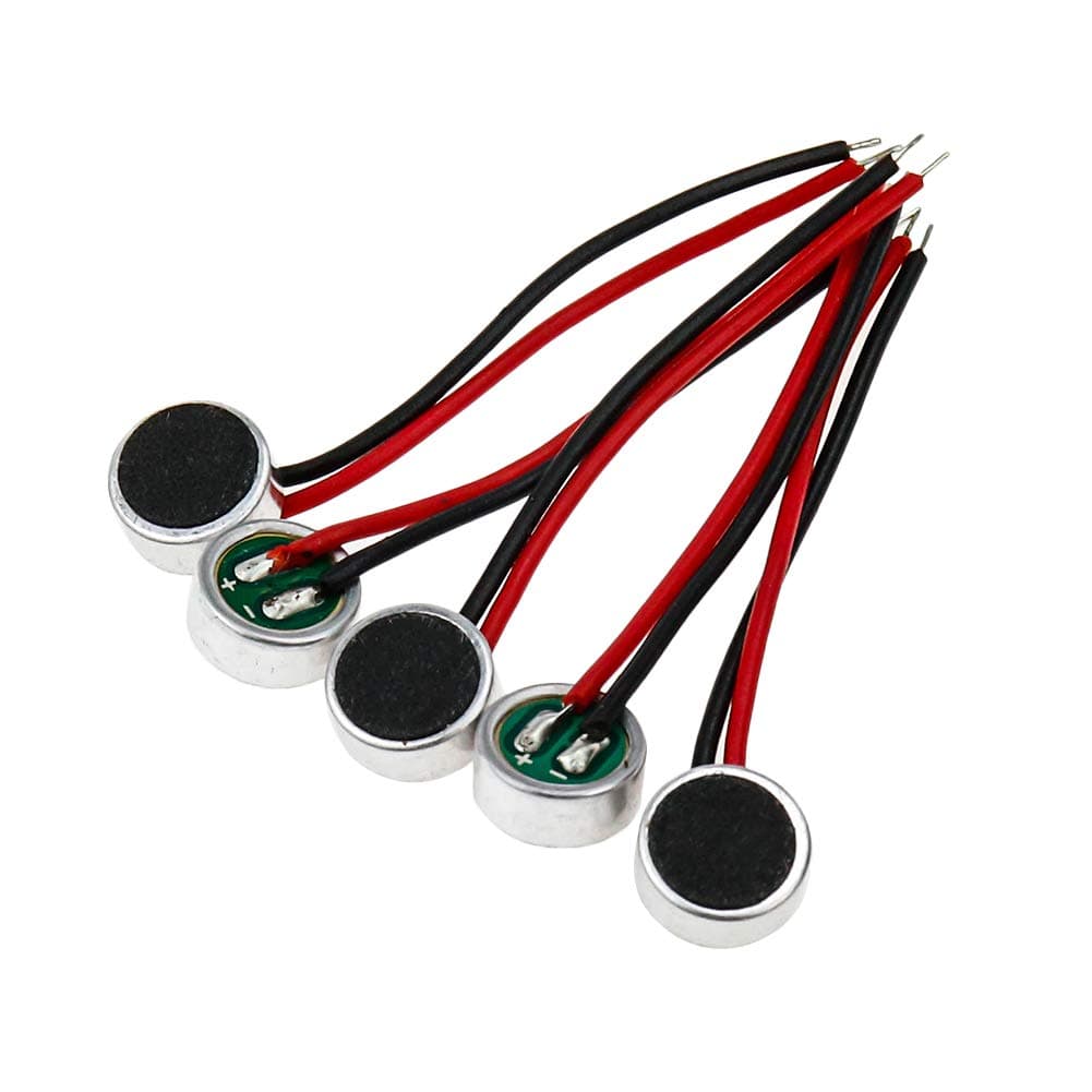 MIC Electret Condenser Stereo Microphone 6mm Dia 3.5mm Thick - Pack of 5