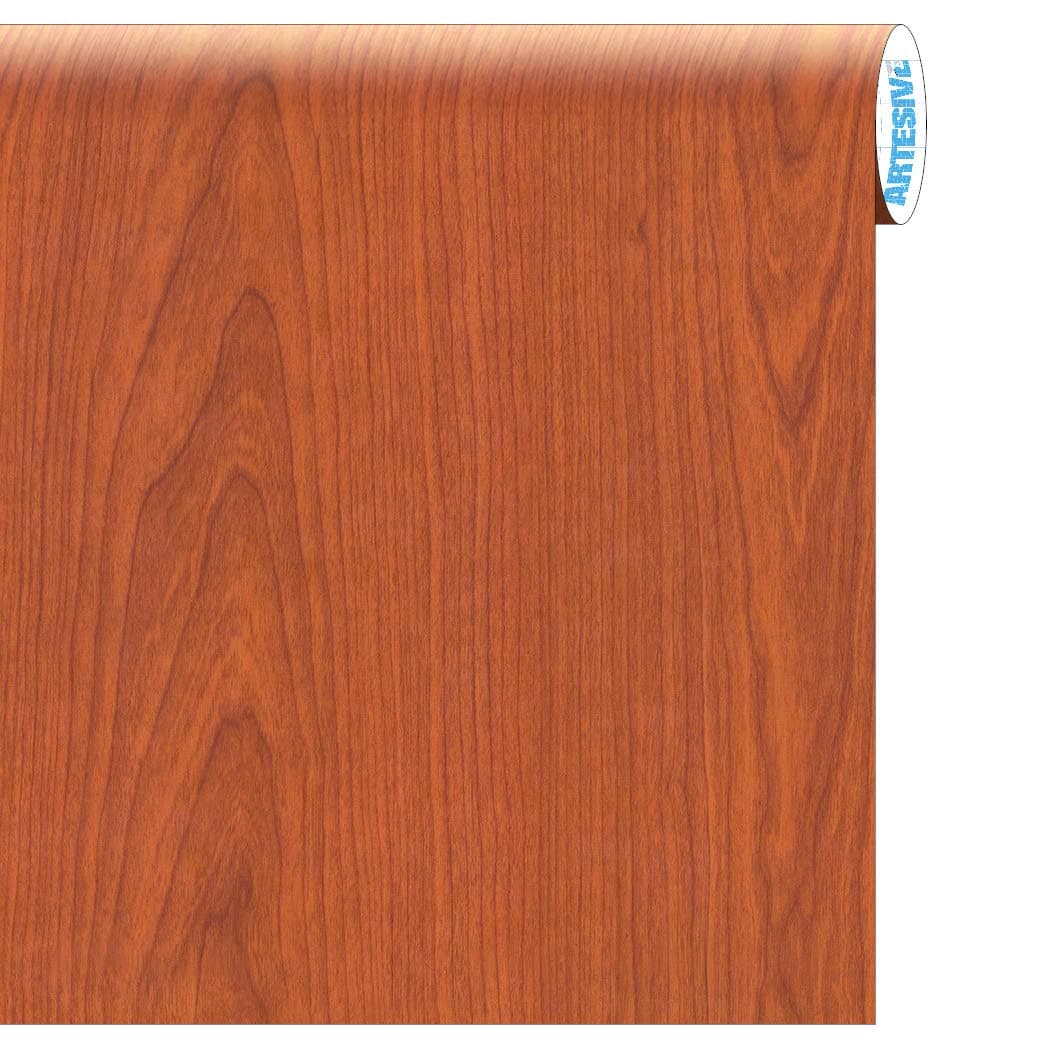 ARTESIVE WD-053 Cherry Middle Opaque 60 cm x 2,5mt. (23.6 in x 8.20 ft)- Woodgrain Effect Self Adhesive Vinyl Film for home interior decoration, furnitures, door and all smooth surfaces