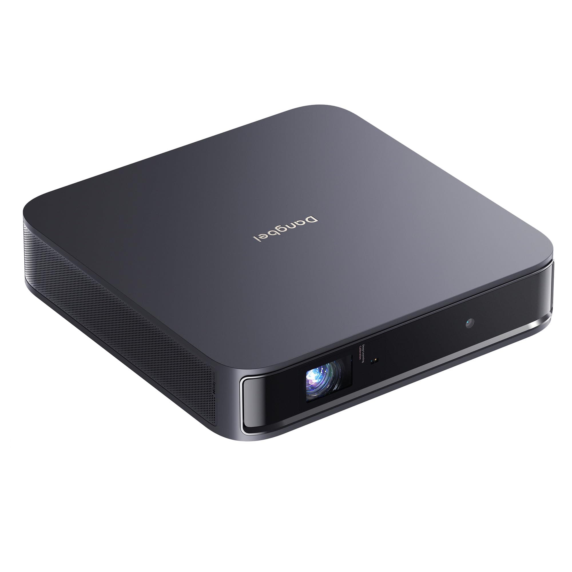 Dangbei Atom Portable Laser Projector, 1200 ISO Lumens, 3D Ready, Official Netflix, 1080p HD with 4K HDR Input, 180" Display, HDR10, 2x5W Dolby Audio, Home Theater Projector with WiFi and Bluetooth