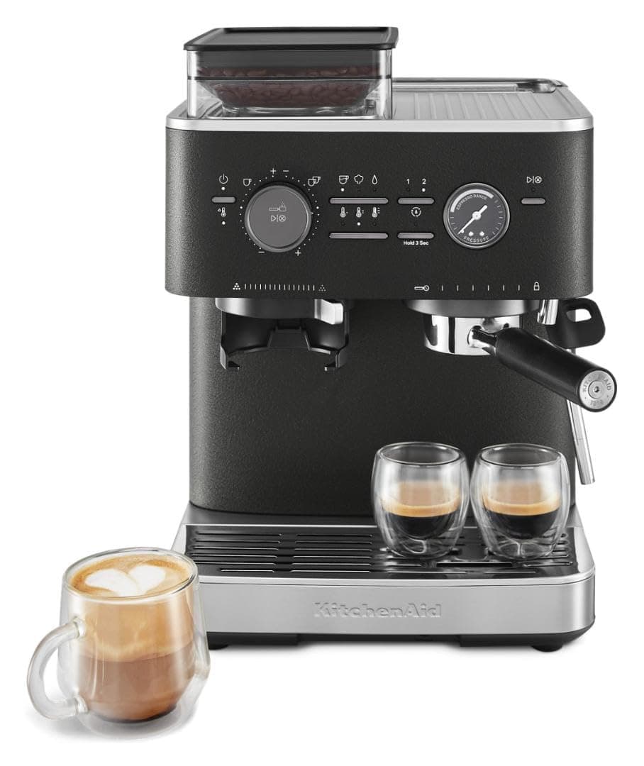 KitchenAid KES6551 Semi-Automatic Espresso Coffee Machine with Coffee Mill