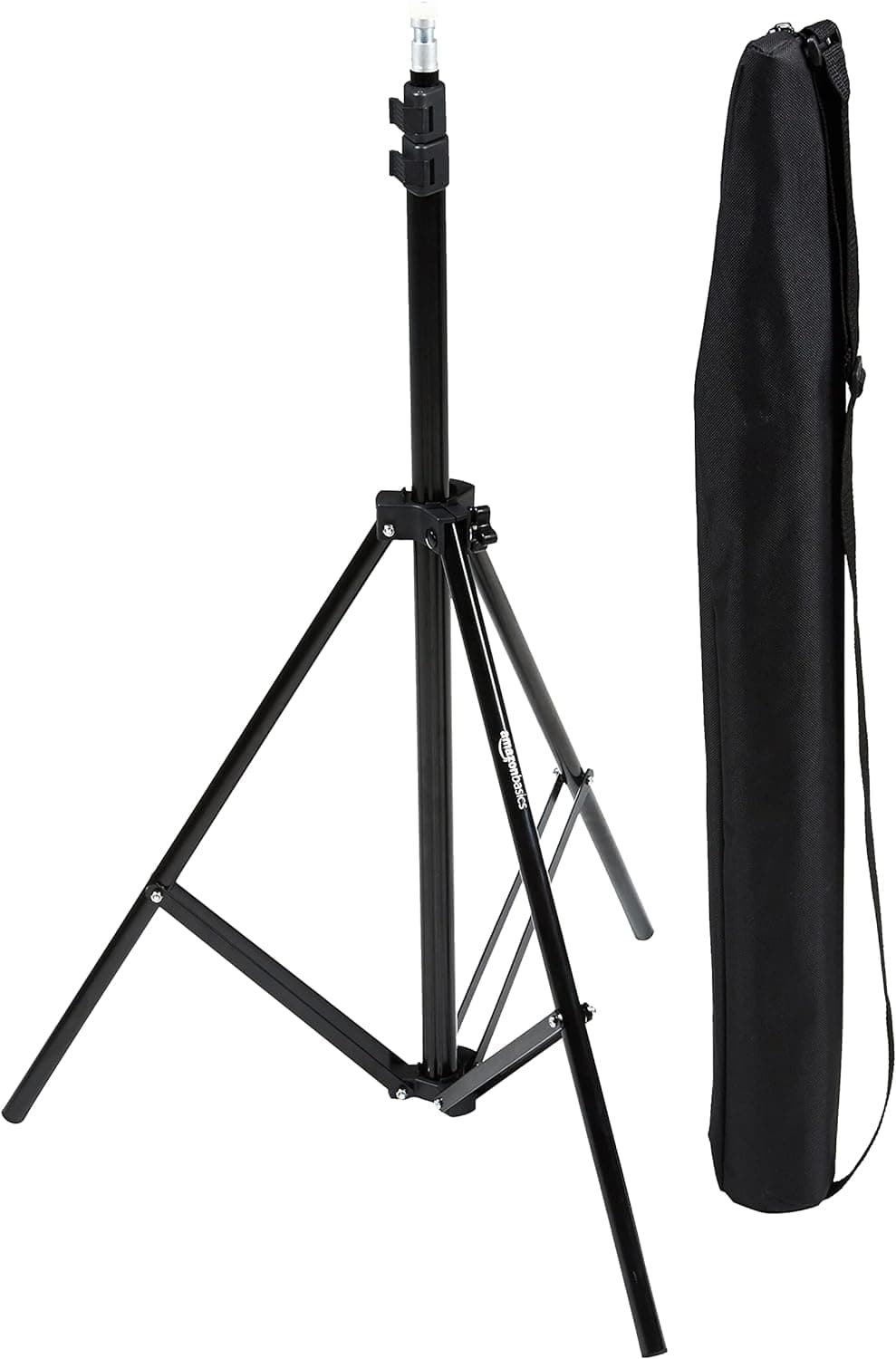 Portable Aluminum Photography Light Stand Tripod with Case, 2.8-6.7 feet, Black