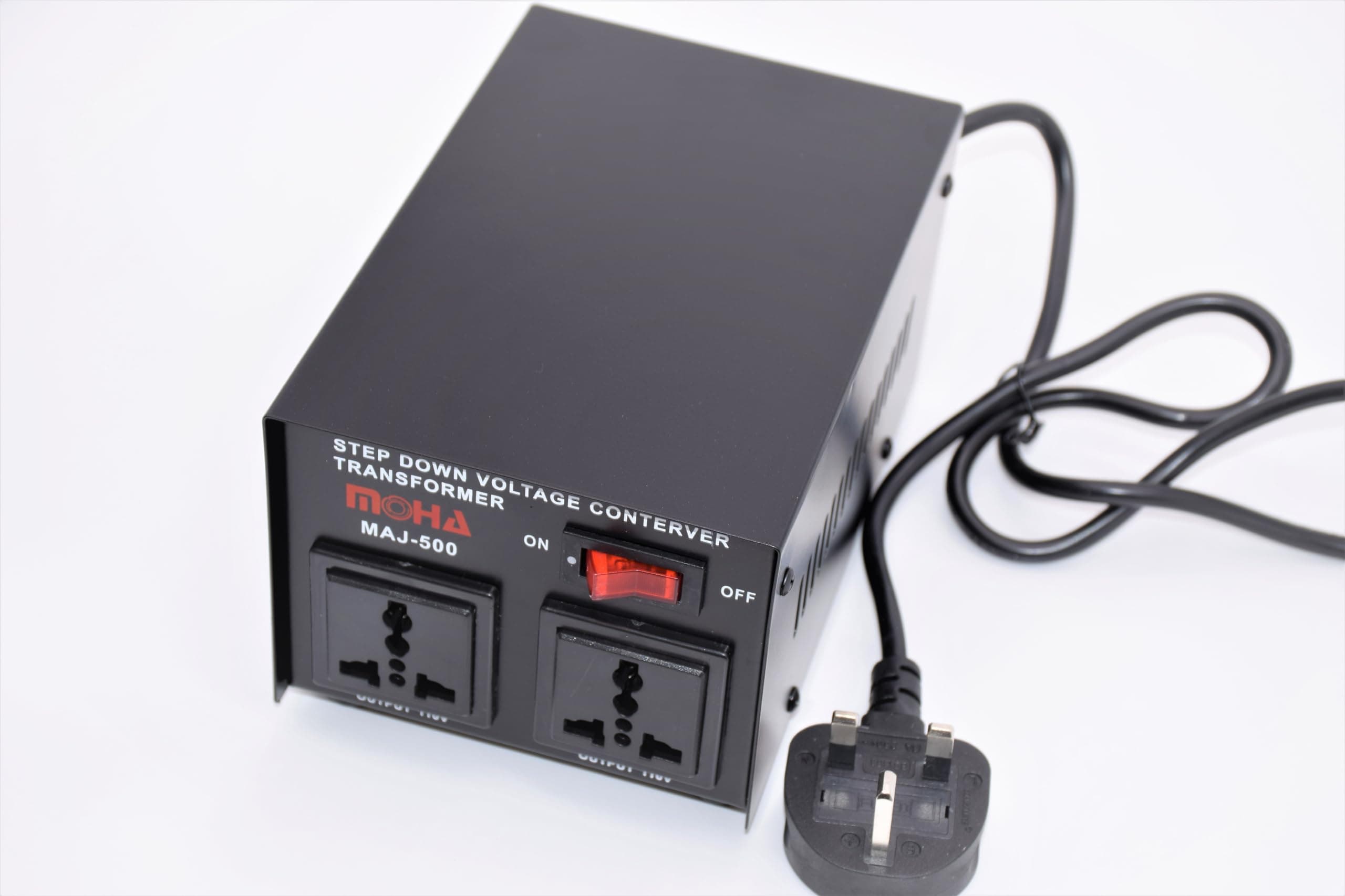 Moha 500W Maximum Voltage Converter Transformer - Heavy Duty Step Down AC 220V to AC 110V Power Converter