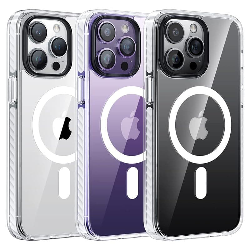 DEESTA Original Quality Clear Magnetic Case for iPhone 15 Pro Max 6.7-Inch - MagSafe Wireless Charging Compatible, Shockproof, Transparent Design (Clear)