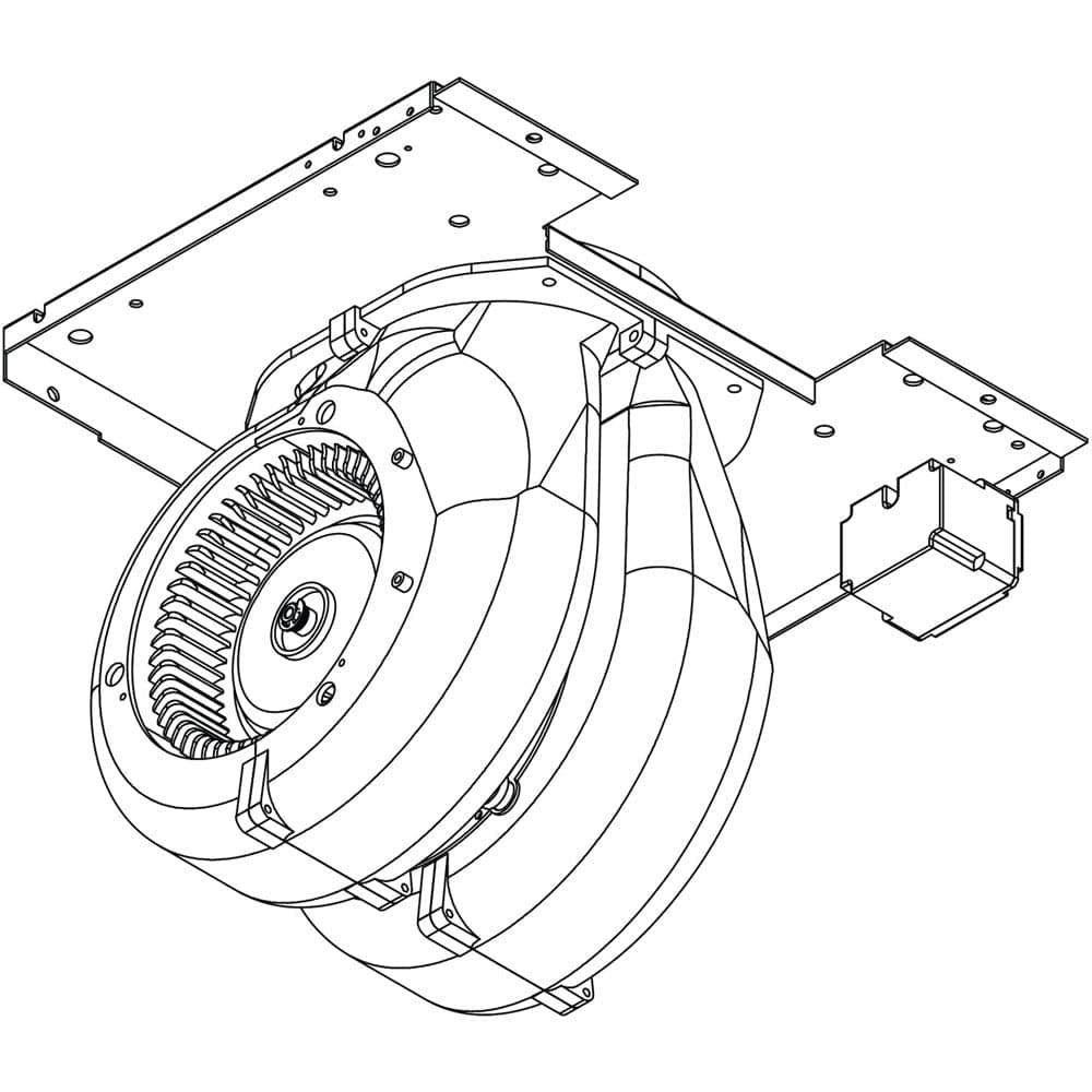 CBI-600B 600 CFM Internal Blower with 6 Sones and 6"" Round Ducting
