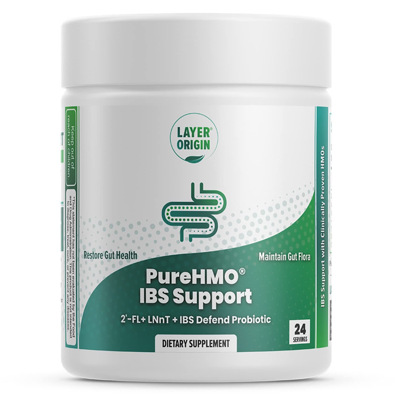 PureHMO IBS Support - Clinically d Super Prebiotic + Super Probiotic to Relieve IBS Symptoms - Reduce Inflammation, Strengthen Gut Barriers, and Restore Your Gut Functions