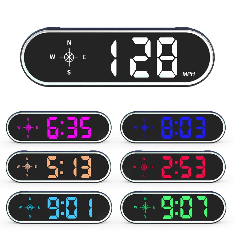 Universal GPS Speedometer Hud Digital Car Speed Display MPH KMH Over Speeding Alert Speedo Meter Gauge Screen External Tool for Vehicles Truck Golf-car Boat