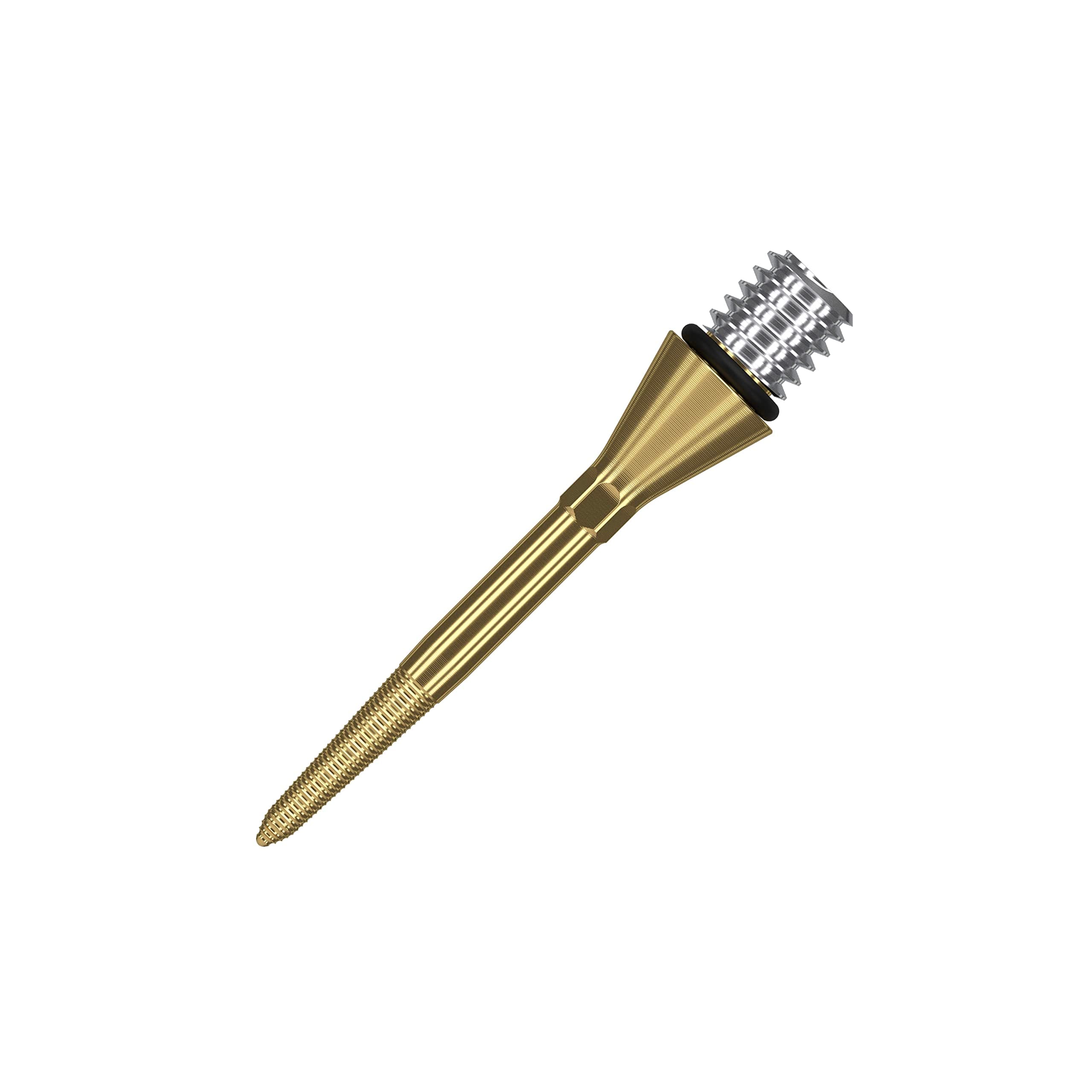 Conversion Point Swiss Point Nano Gold 26mm Darts Points - Convert Soft Tip to Steel Tip