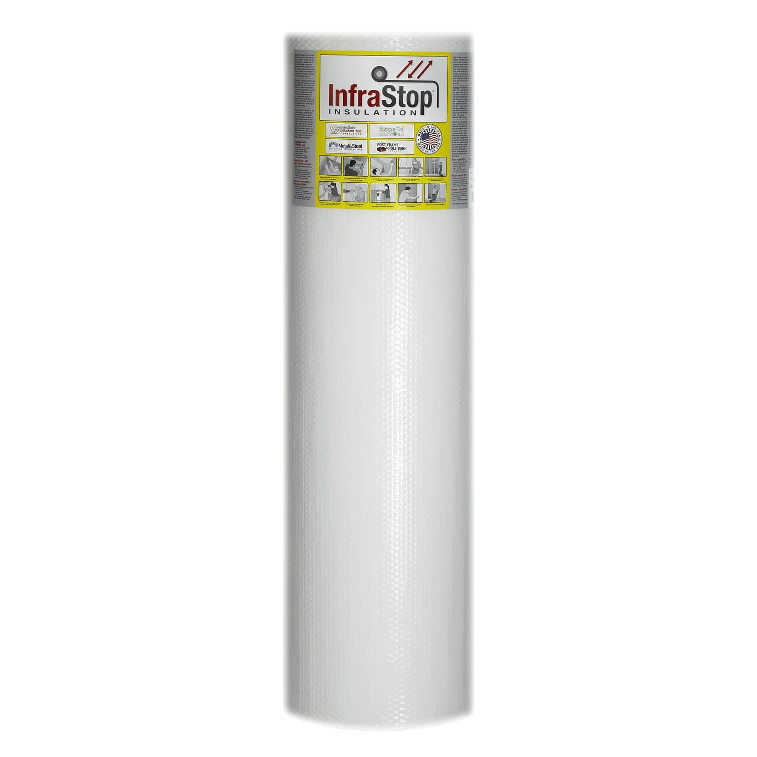 InfraStop 48" X 50' White Double Bubble Reflective Foil Insulation