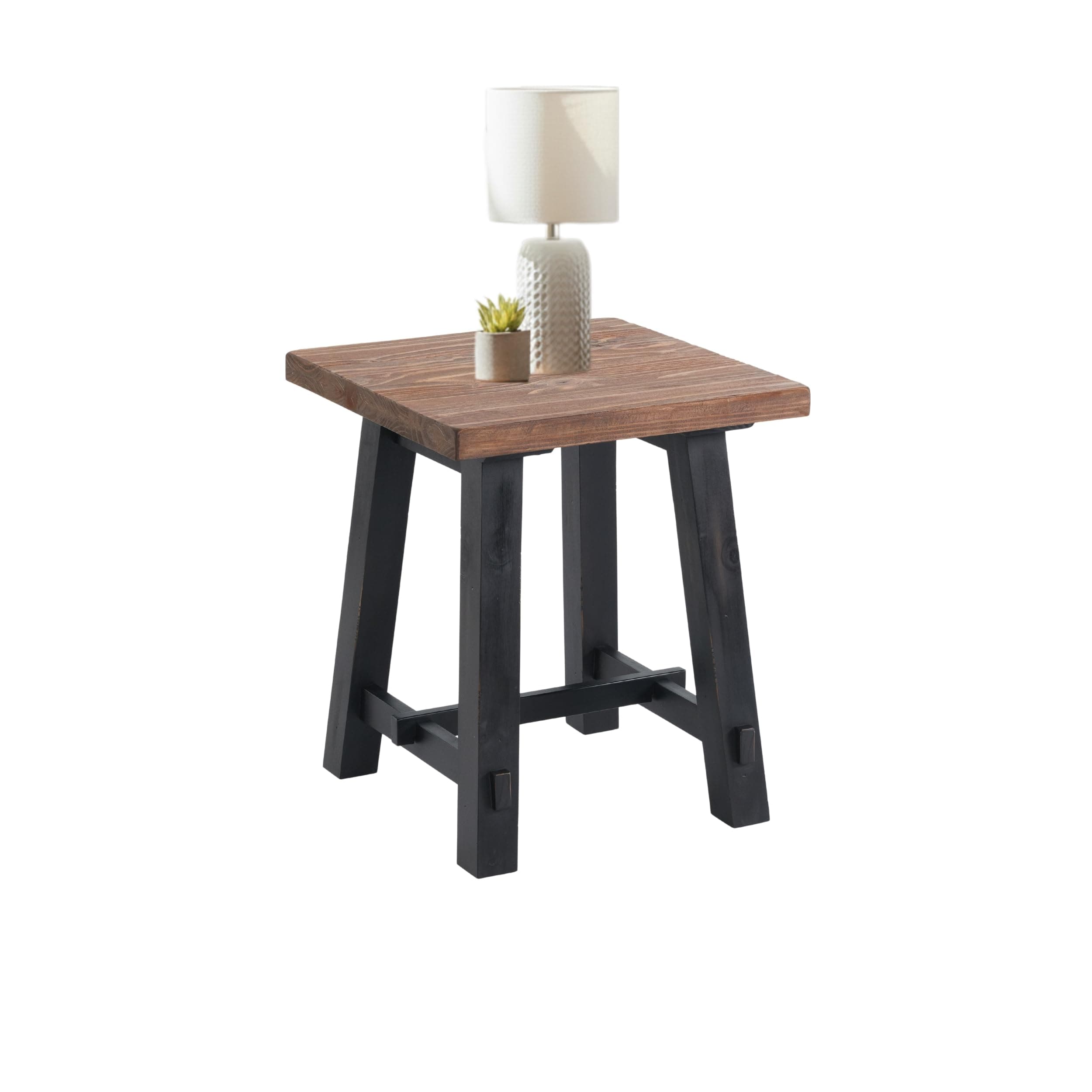 Alaterre Furniture Adam 21 Solid Wood Side Tabl