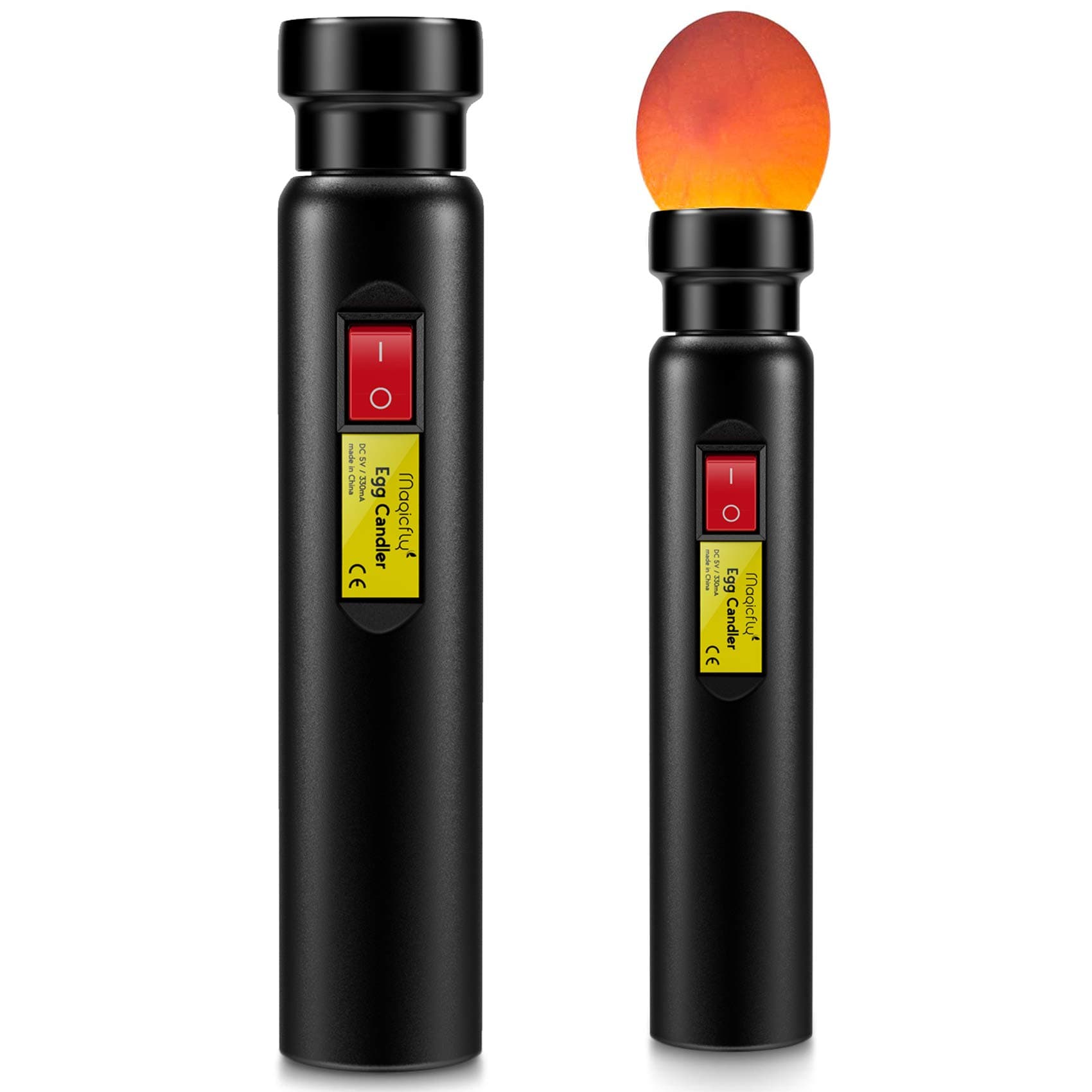 Magicfly Rechargeable Egg Candler Tester for Monitoring Eggs Development, Bright Cool LED Light Candling Lamp