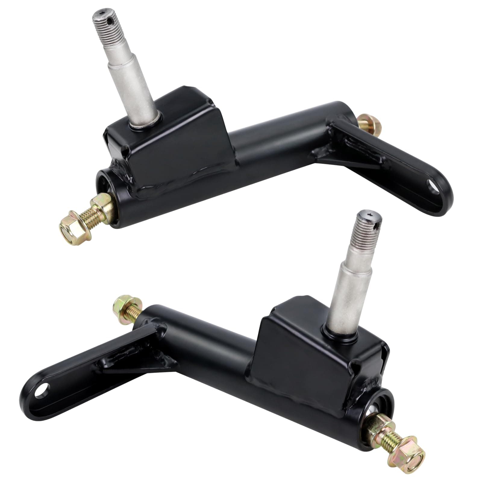 Left&Right Spindle Steering Knuckle for coleman kt196 go kart parts Fits For Coleman CK196-T, KT194,KT196,196cc 6.5 Hp Gas Powered Go-Karts,Replacement 4-Wheeler Quad Parts for steering spindle