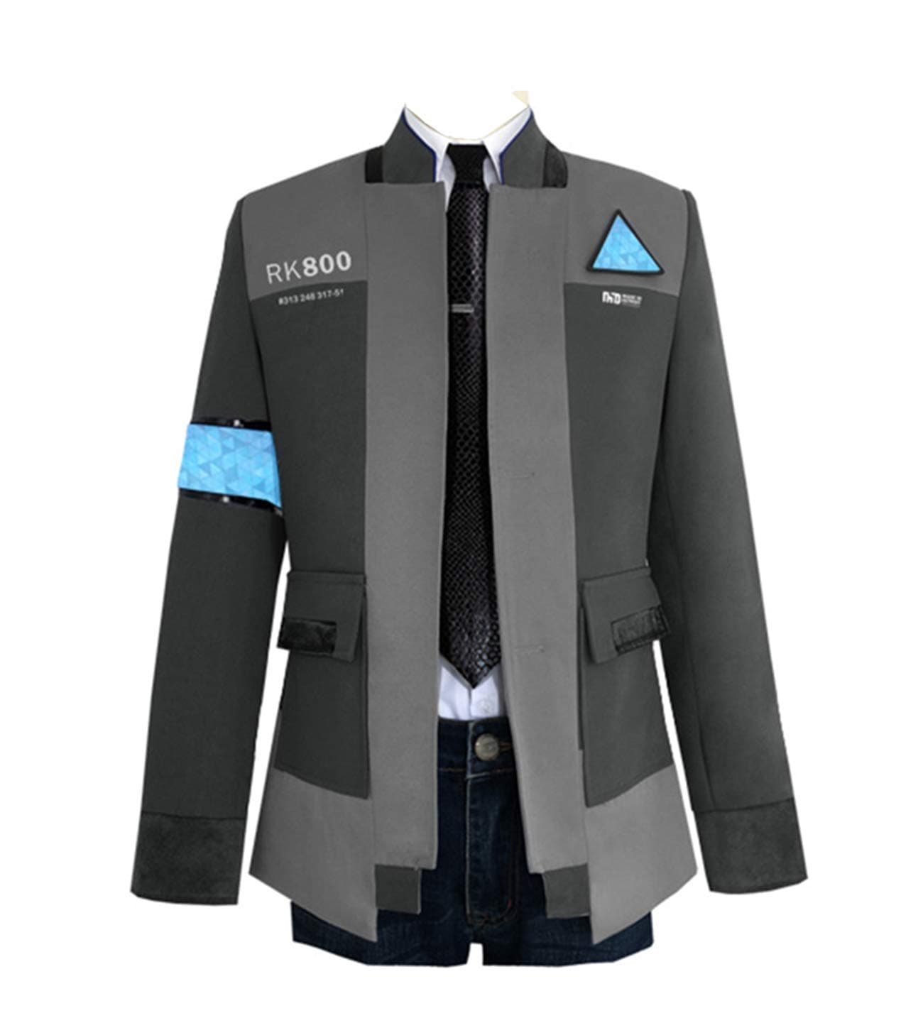 COSFLY Game Become Human Connor Jacket Cosplay Costume Men Coat Uniform Suit