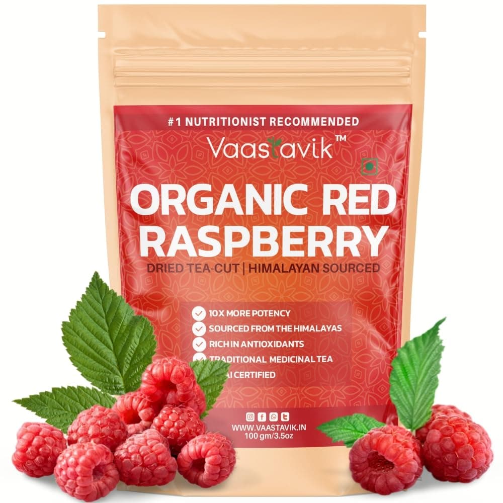 Vaastavik Red Raspberry Leaf Tea Cut Loose Himalayan Sourced | Women's Health 100gm