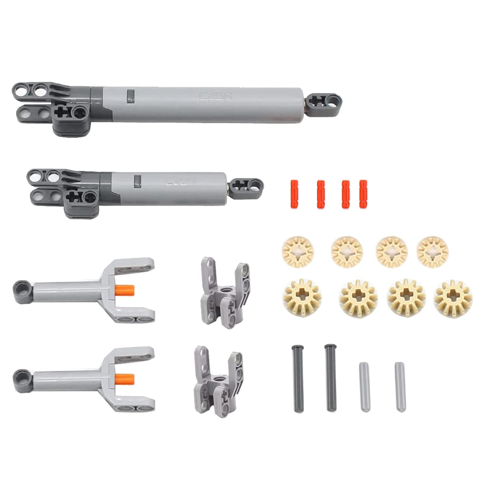 22PCS Hydraulic Pump Kit Compatible With Mainstream Technic Parts, Gear and Axle Set for Building Blocks Model
