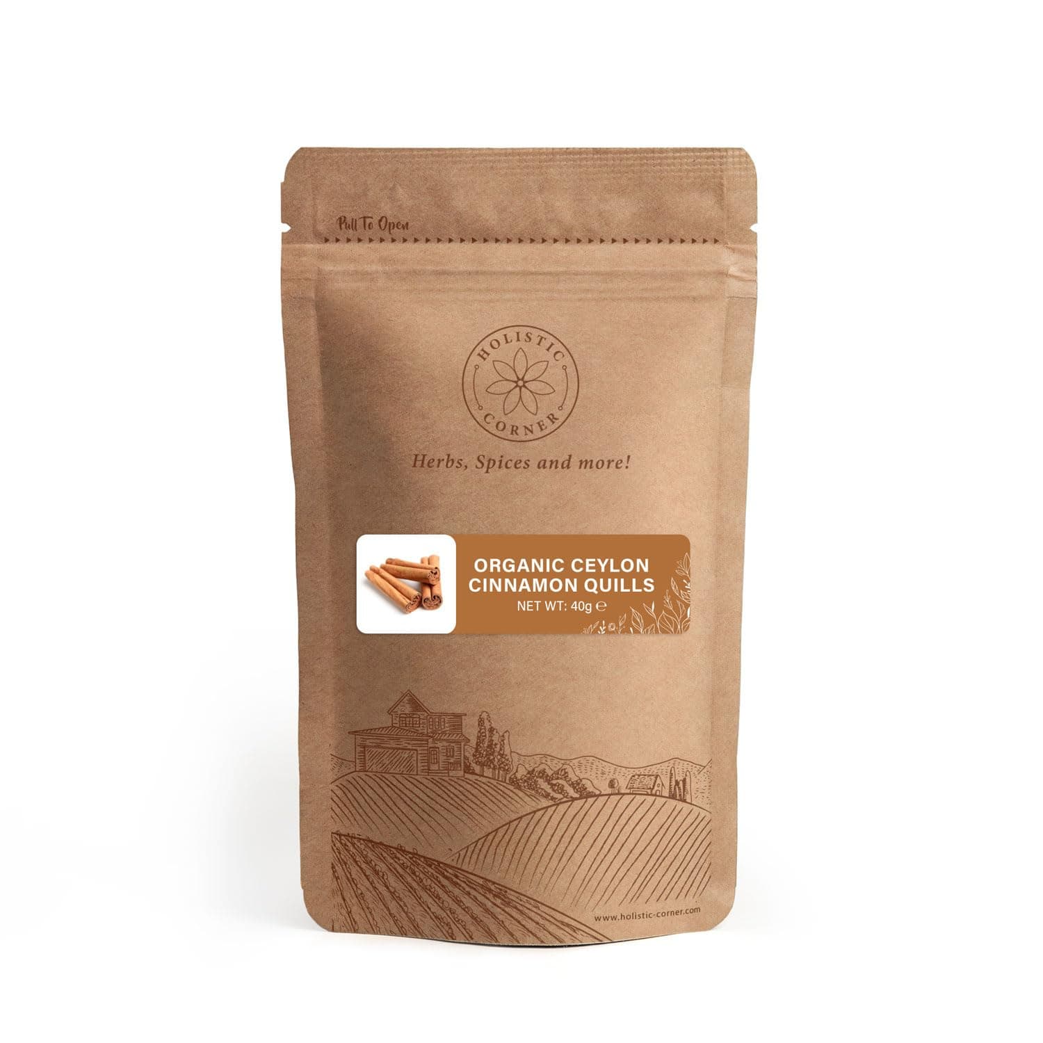 HOLISTIC CORNER Organic Ceylon Cinnamon Sticks | 40g