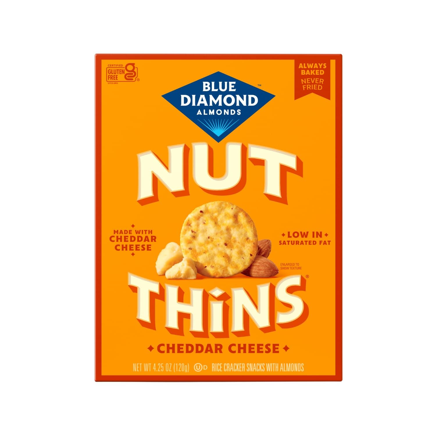 Nut Thins, Cheddar Cheese, 4.25 Oz
