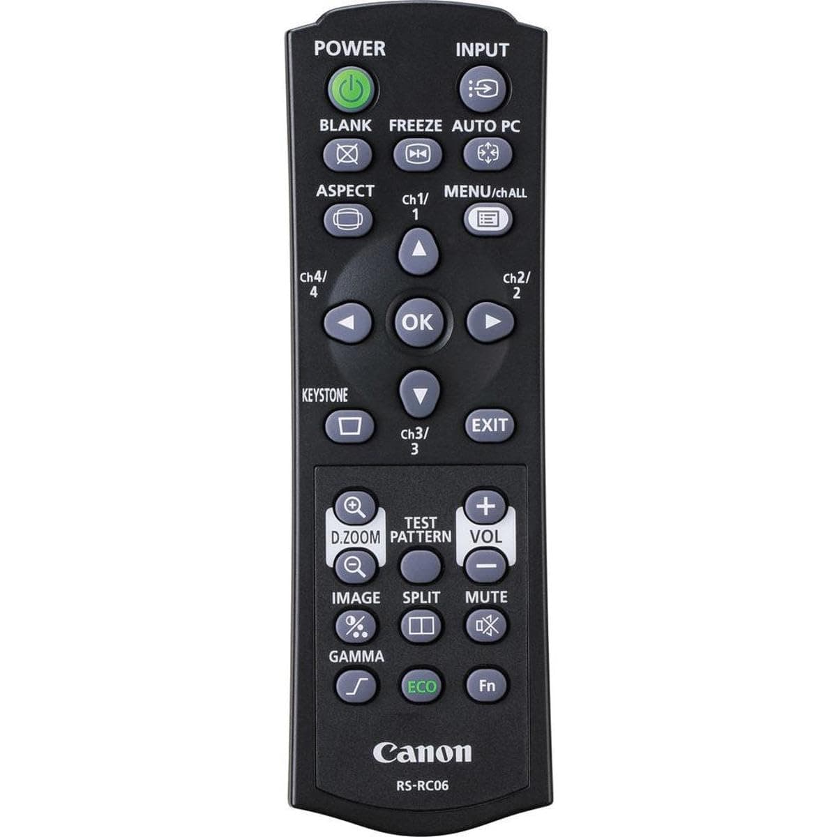 Canon RS-RC06 Remote Controller for WUX450/D, WUX400ST/D, WX520/D, WX450ST/D Projectors