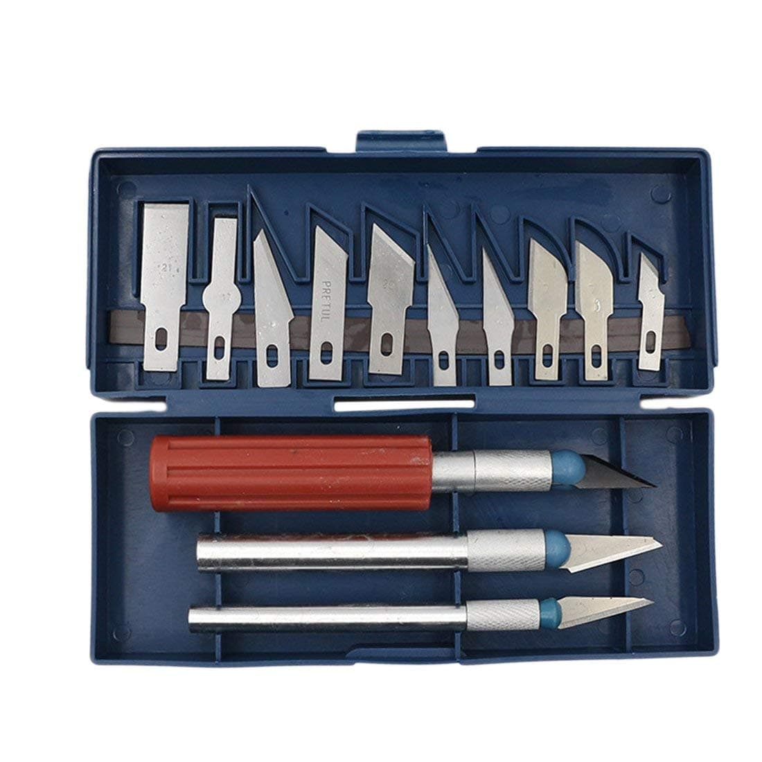 YOZTI Multi-Function Metal and Plastic Cutter Wood Carving Tool Kit Knife Tools Set -Set of 13 Pieces