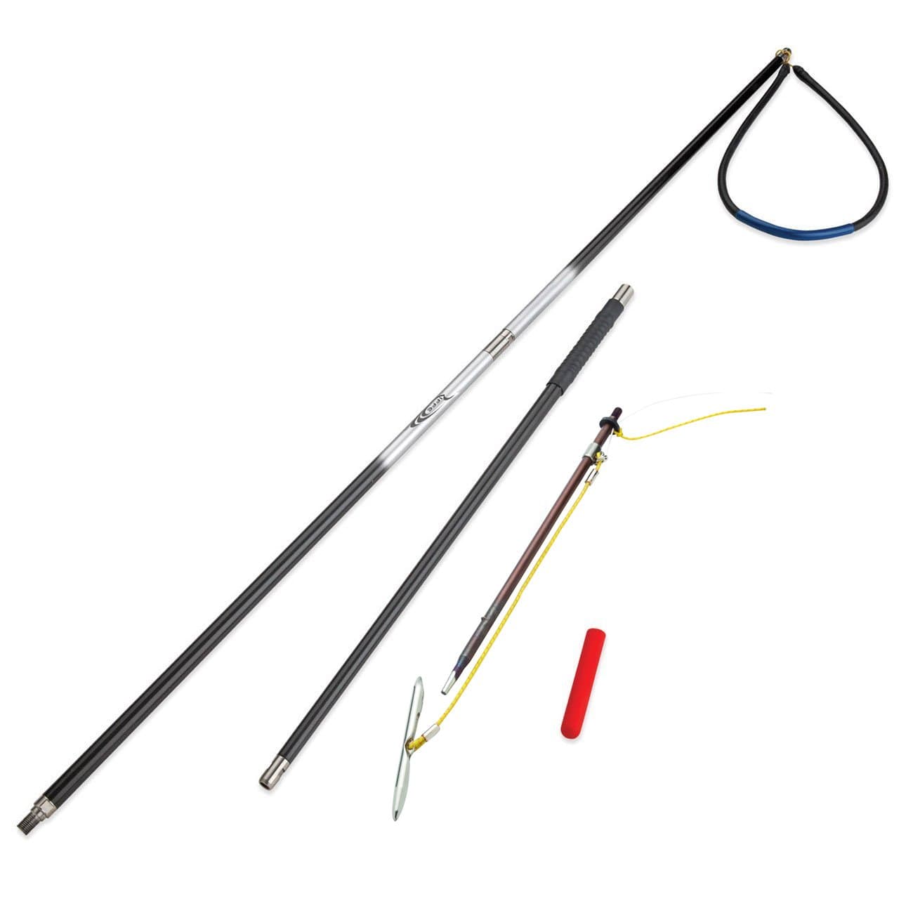 Riffe Carbon Fiber Pole Spear with Sub-mini Ice Pick Detachable Tip (10 Foot (4-piece))