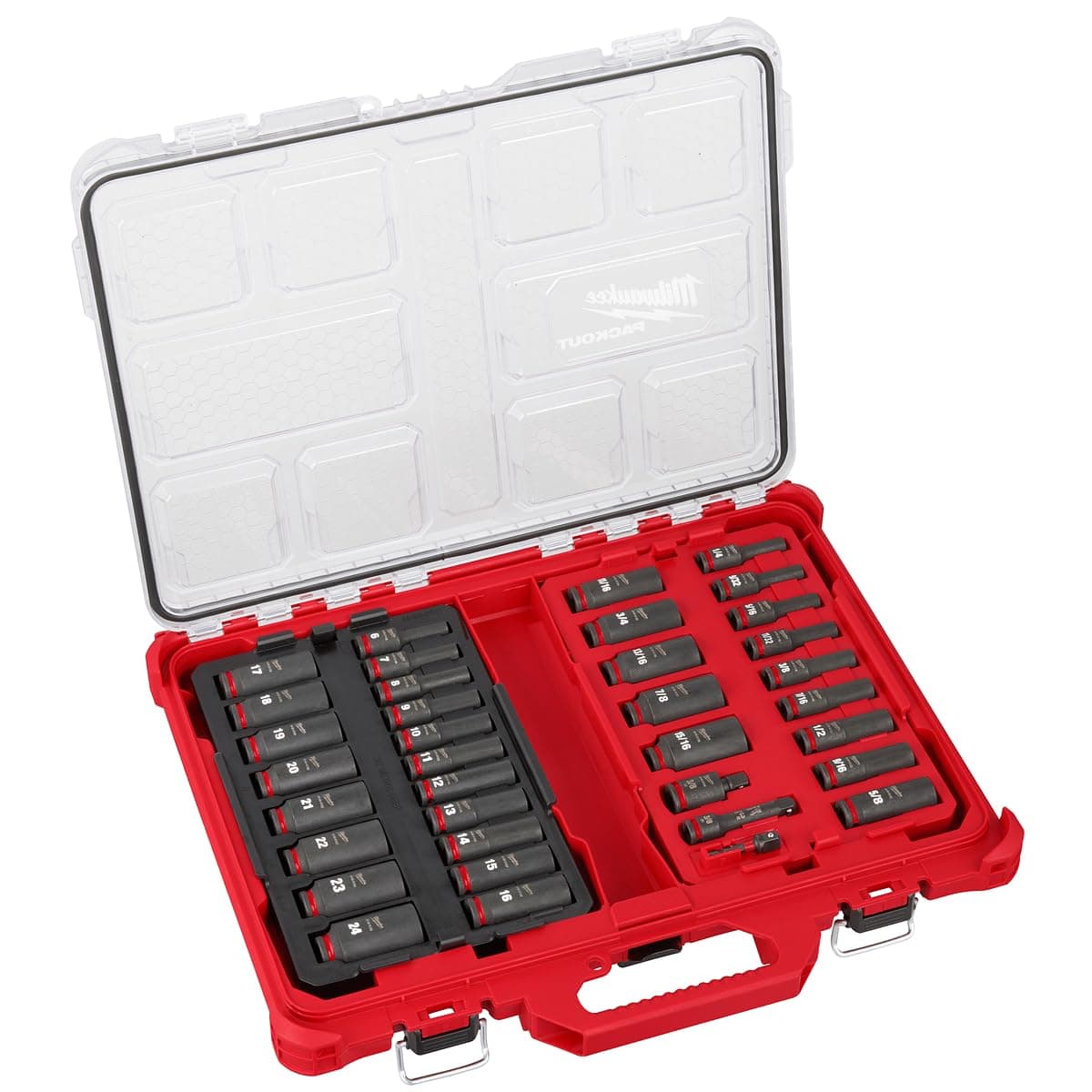 Milwaukee 3/8" Impact Duty Socket Set (49-66-6805, 39 Pieces)