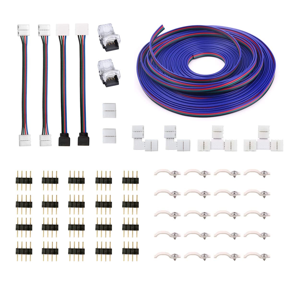 5050 4Pin RGB LED Strip Connector Kit