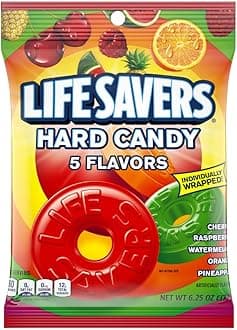 Life Savers 5 Flavors Hard Candy Bag - 6.25 oz, 12 Pack