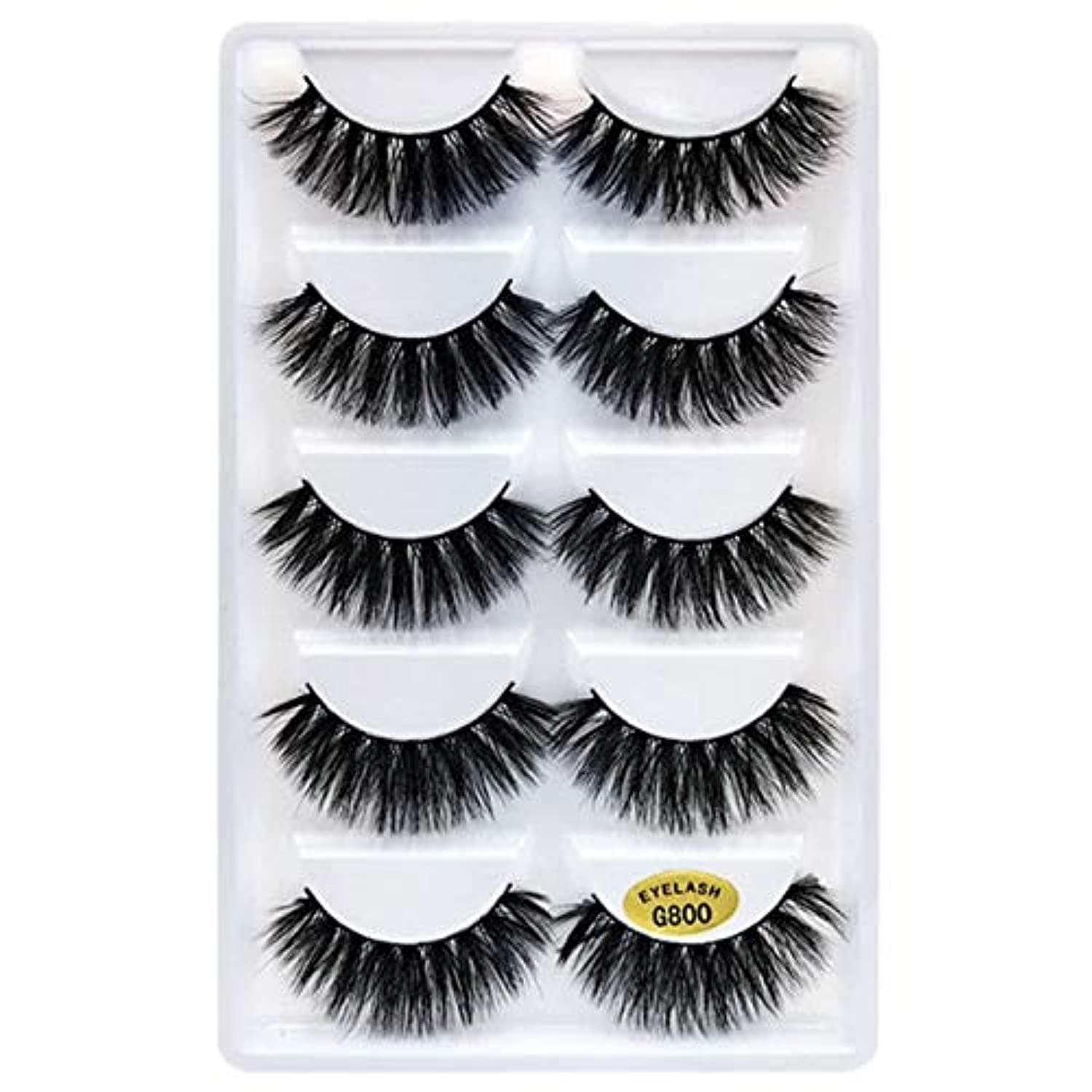 3D Full Strip Lashes Makeup False Mink Lashes - 5 Pairs