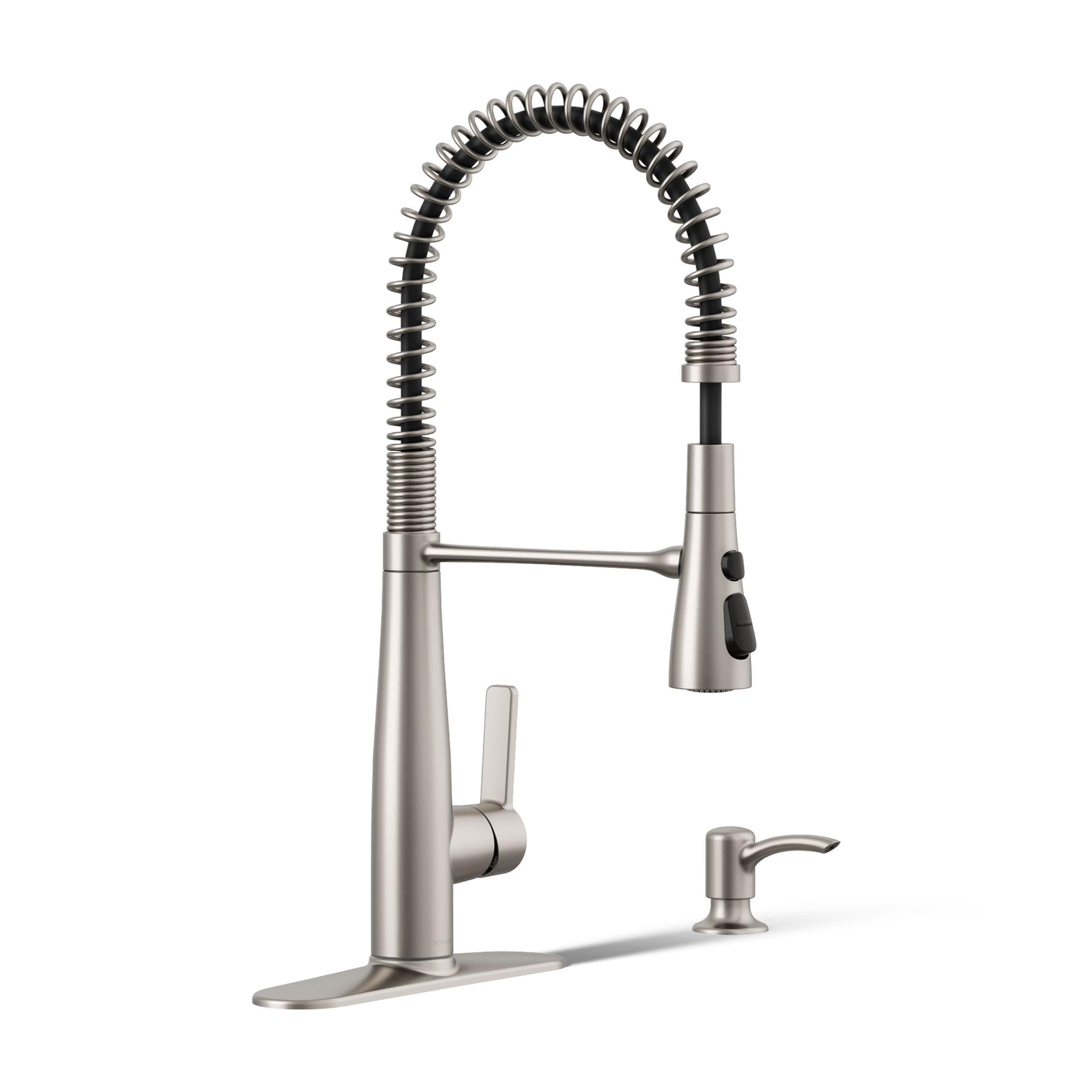 Semiprofessional Kitchen Faucet with Soap Dispenser