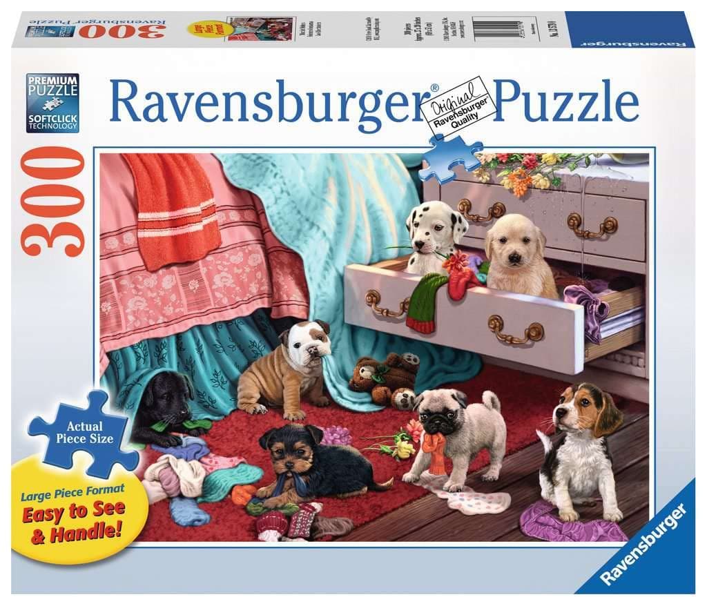 Ravensburger Mischief Makers Large Format 300 Piece Jigsaw Puzzle for Adults – Every Piece is Unique, Softclick Technology Means Pieces Fit Together Perfectly