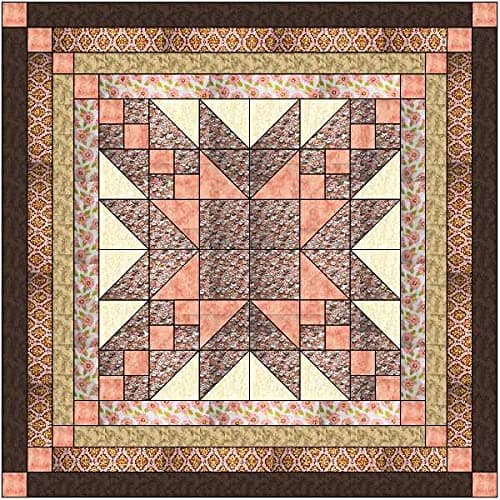 Material MavenEasy Quilt Kit Elegant Star Peach Tree/Precut Ready to Sew!!