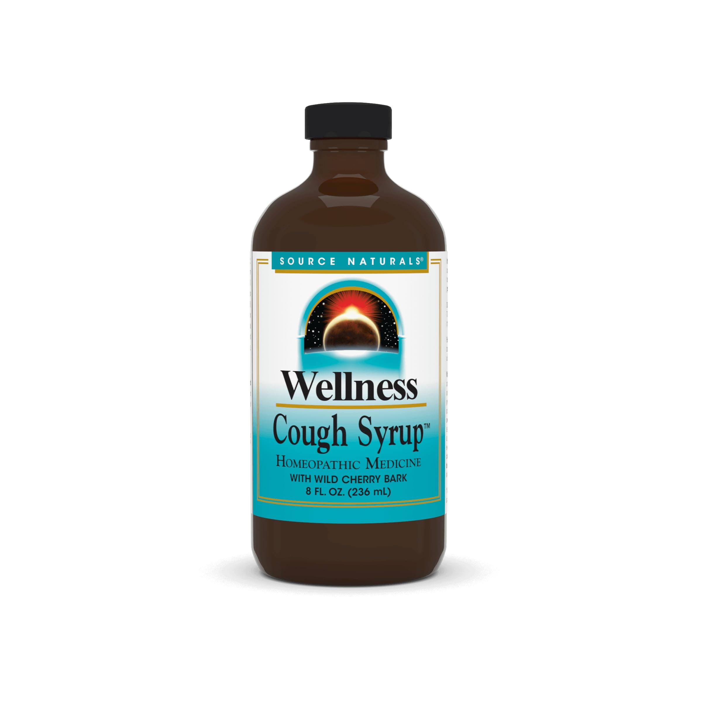 Source Naturals Wellness Cough Syrup with Wild Cherry Bark, 8 Fluid Ounces