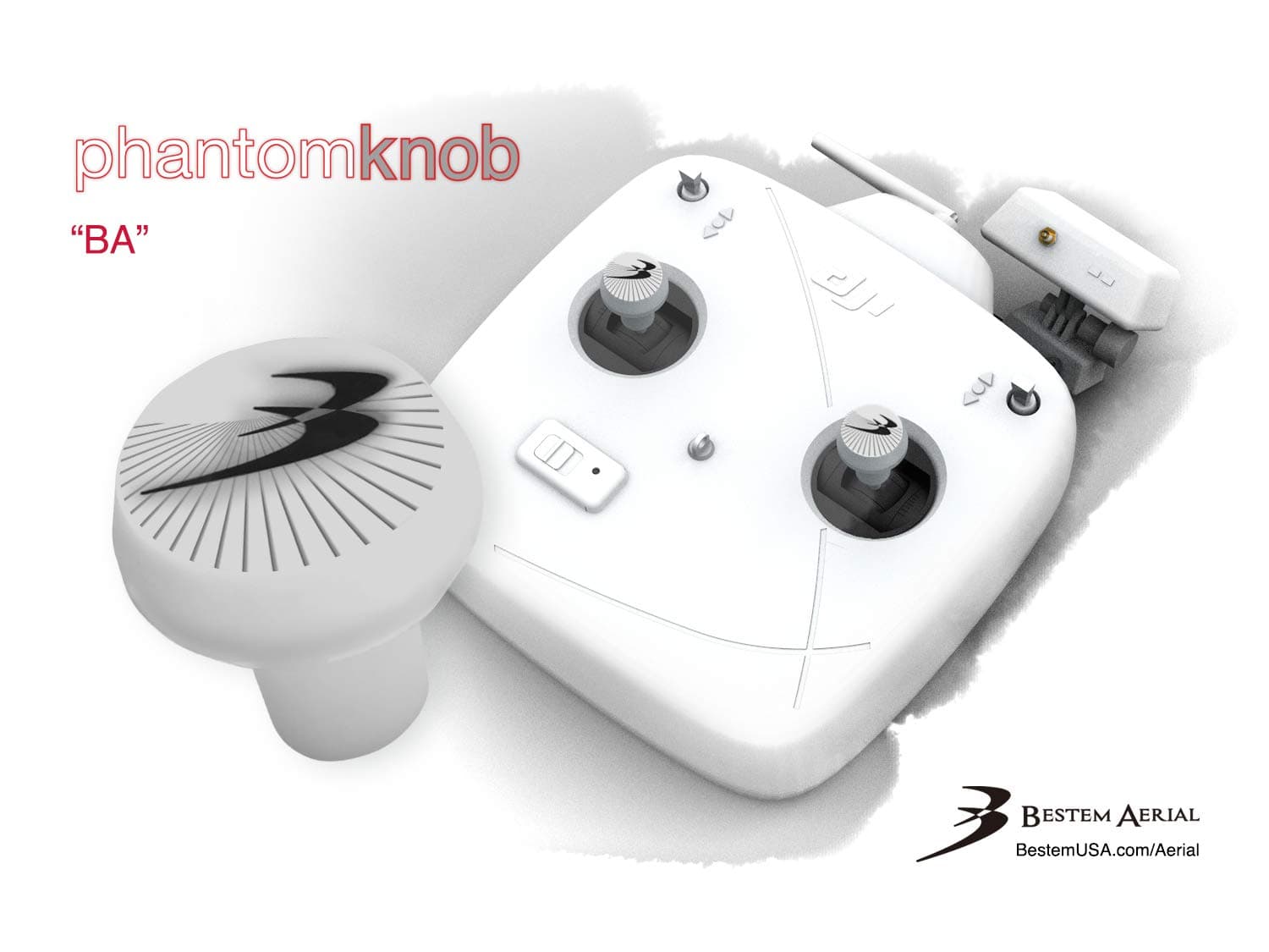 Bestem Aerial BT-Phantom-KNOB3 PhantomKnob 'Aerial' Precision Control Knob for DJI Phantom Controllers - Pair