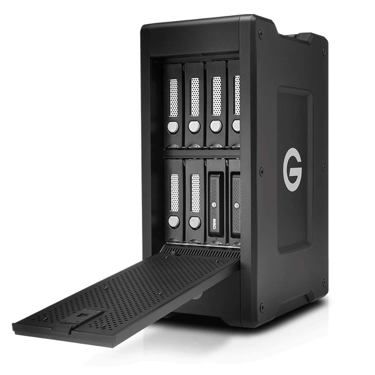 G-Technology 112TB G-SPEED Shuttle XL with ev Series Adaptors Thunderbolt 2 8-Bay External Hard Drive RAID Array