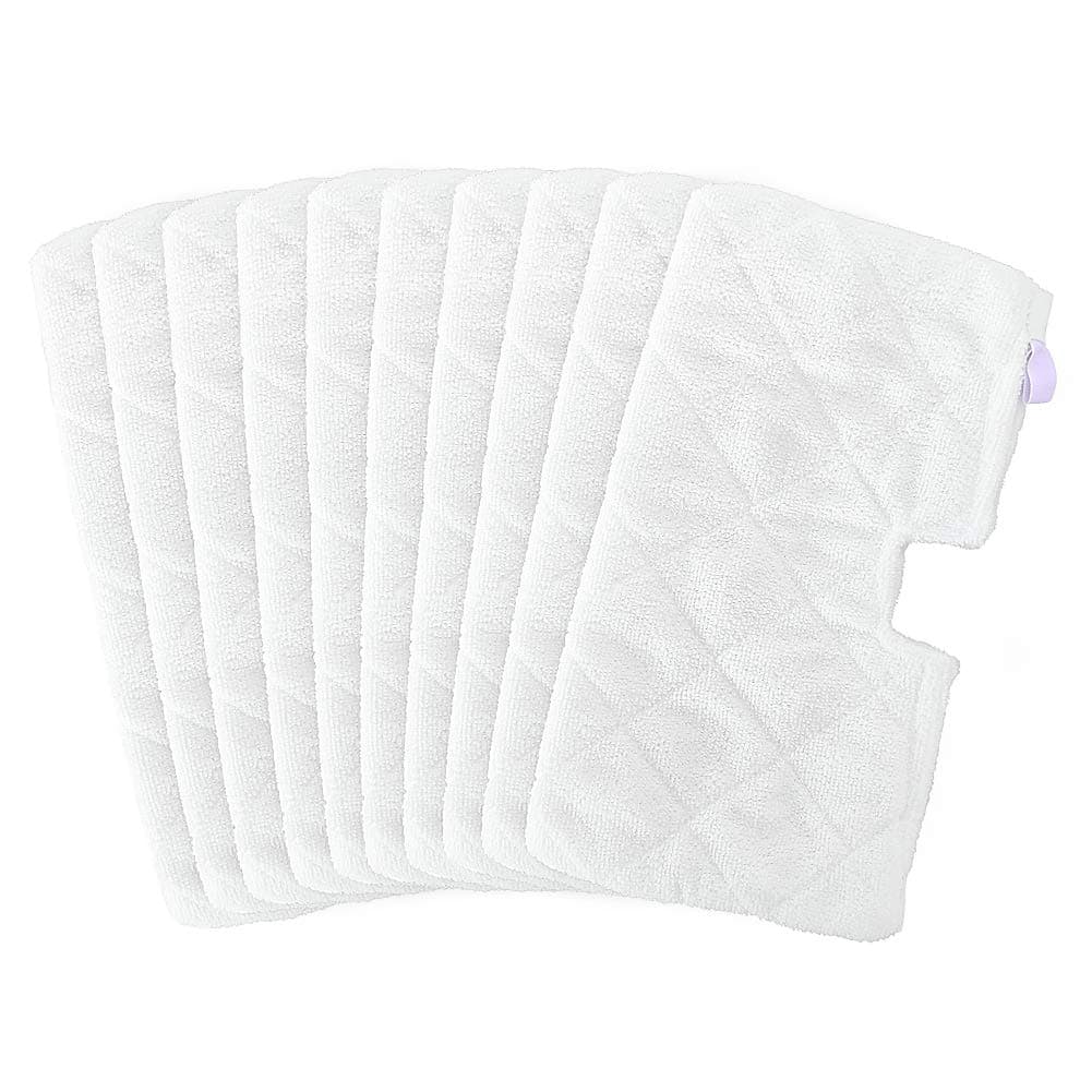 10Pcs Steam Mop Pads, Washable Microfiber Cleaning Steamer Replacement Pads for Shark Steam Pocket Mop Hard Floor Cleaner S3500 Series S3501 S3550 S3601 S3601D S3801 S3801CO S3901 SE450 S2901