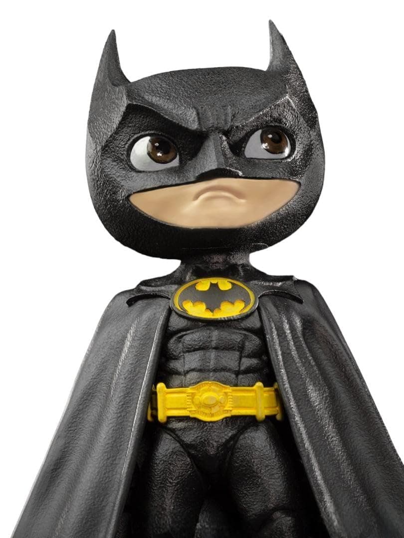 Iron Studios MiniCo Batman 89 Statue, Michael Keaton Dark Knight Collectible Figure Toy with Gotham Cathedral Base, DC Comics Mini Display Model for Fans, Superhero Movie Memorabilia
