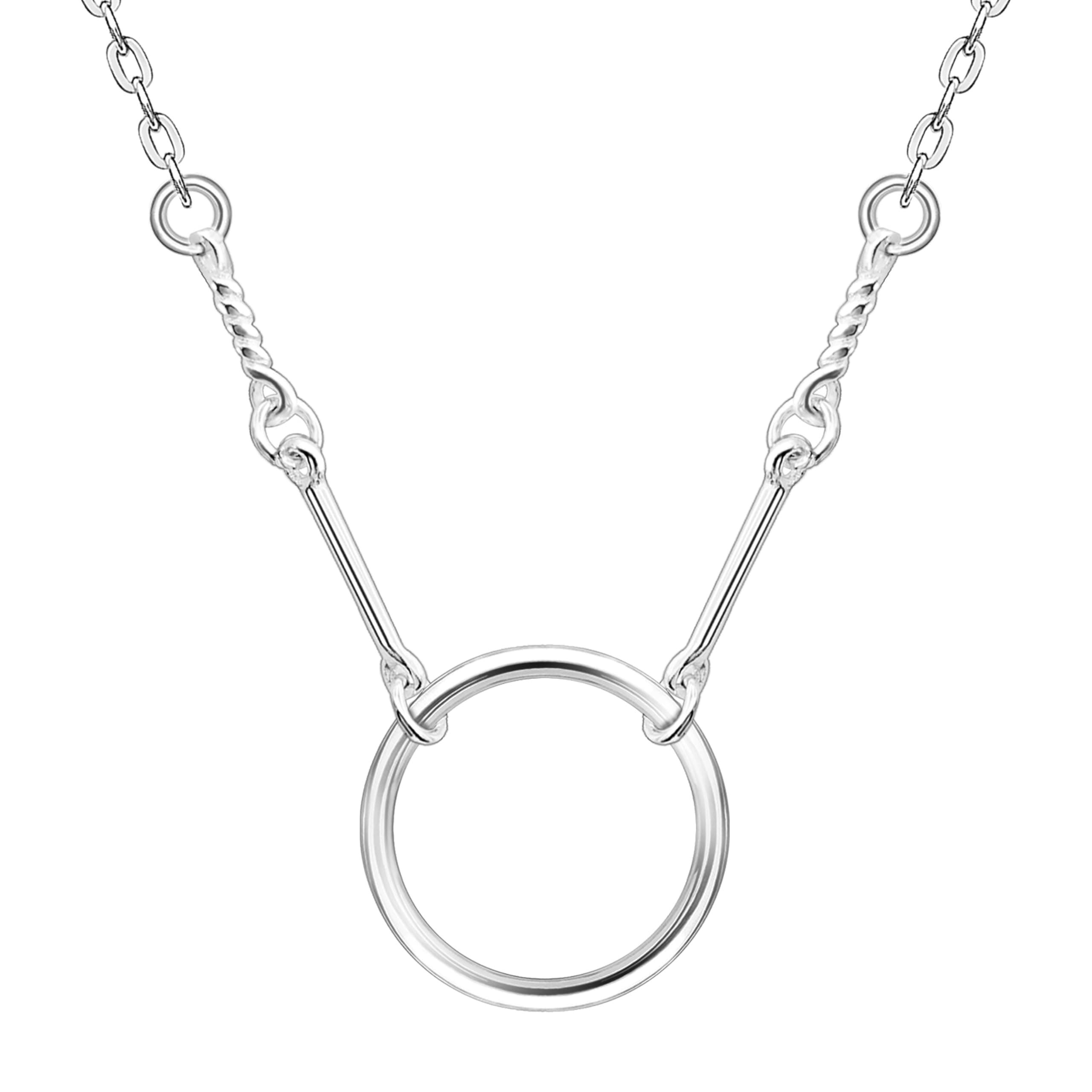 925 Silver Adjustable Necklace Circle Minimalist Enamel Tiny Heart Cactus Triangle Pendant Dainty Choker for Women